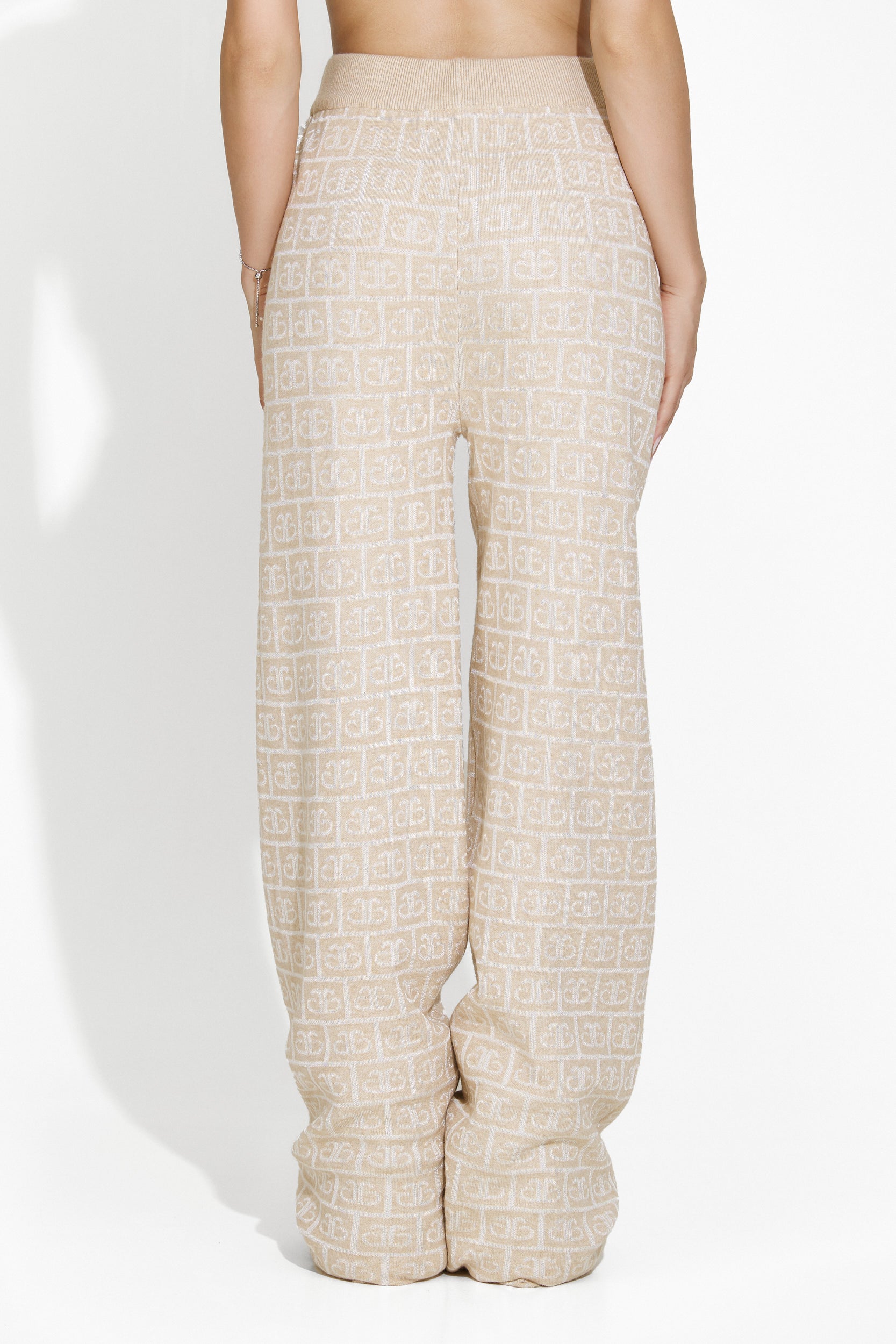Pantaloni dama casual bej Tisya Bogas