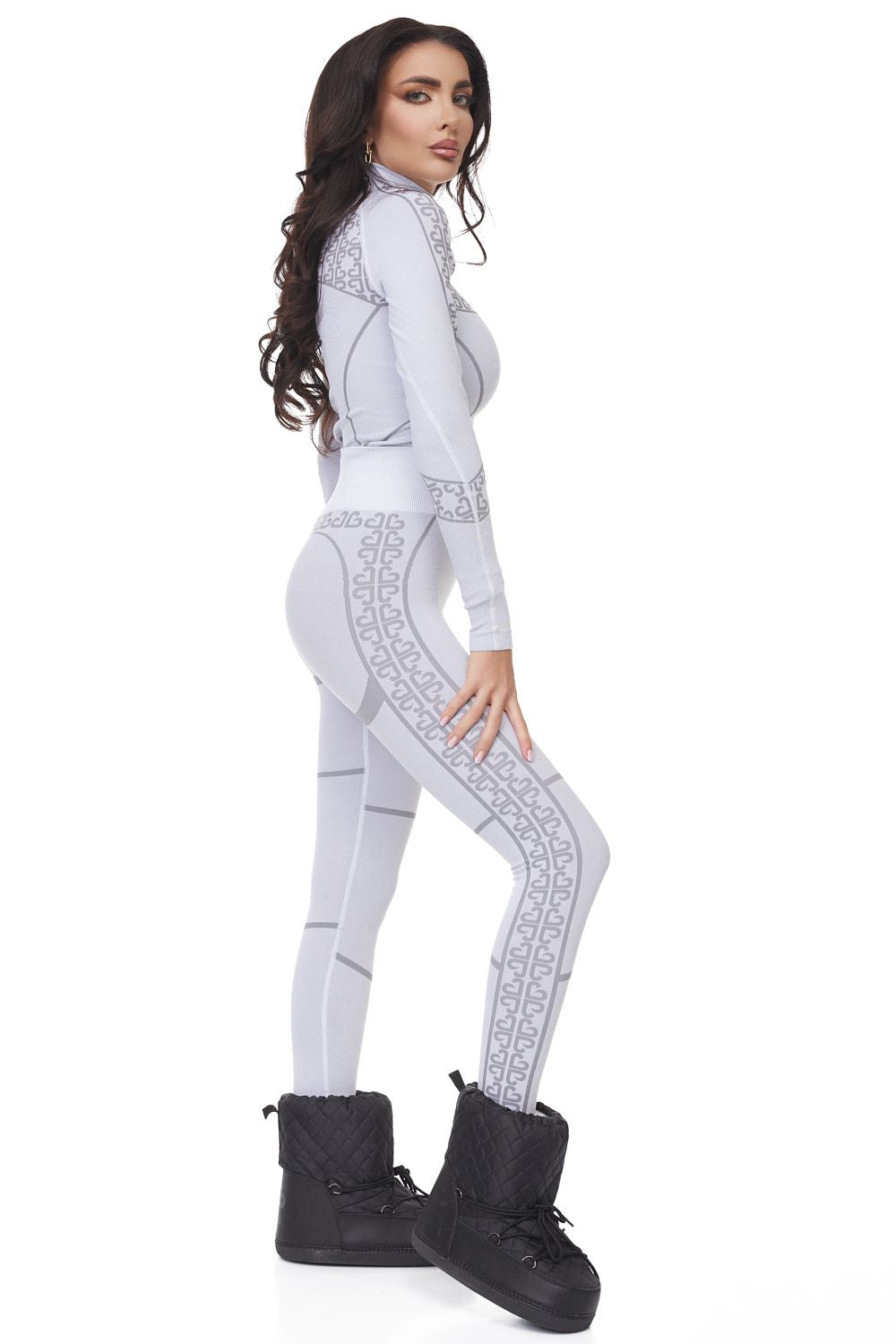 Pantaloni dama casual gri Desya Bogas
