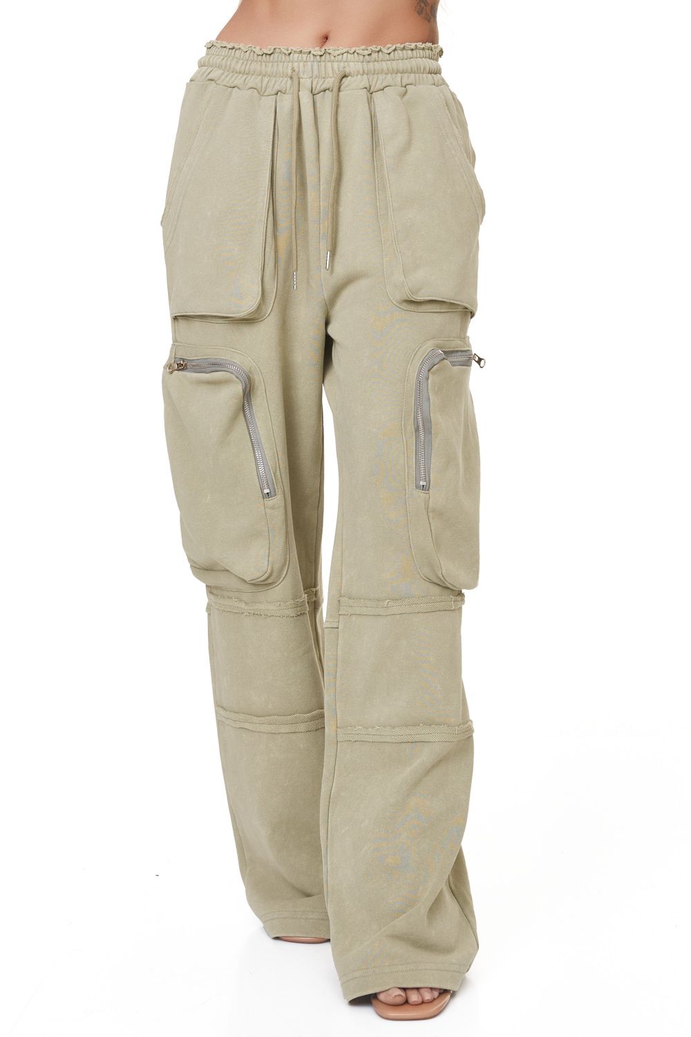 Pantaloni dama casual kaki Menila Bogas