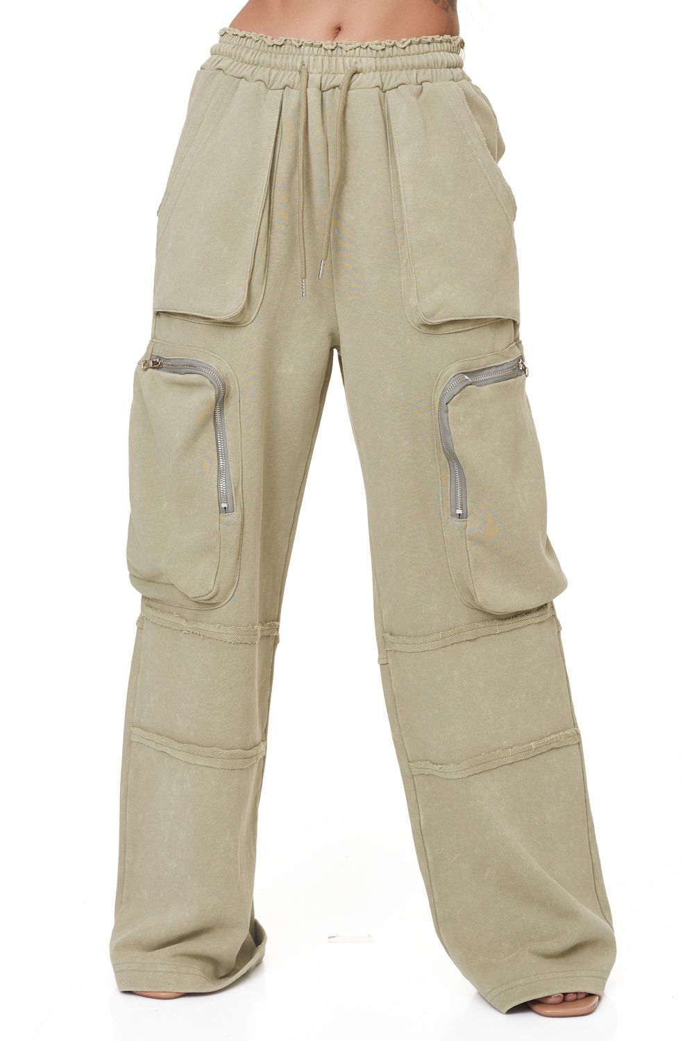 Pantaloni dama casual kaki Menila Bogas