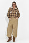 Pantaloni dama casual maro Nederia Bogas