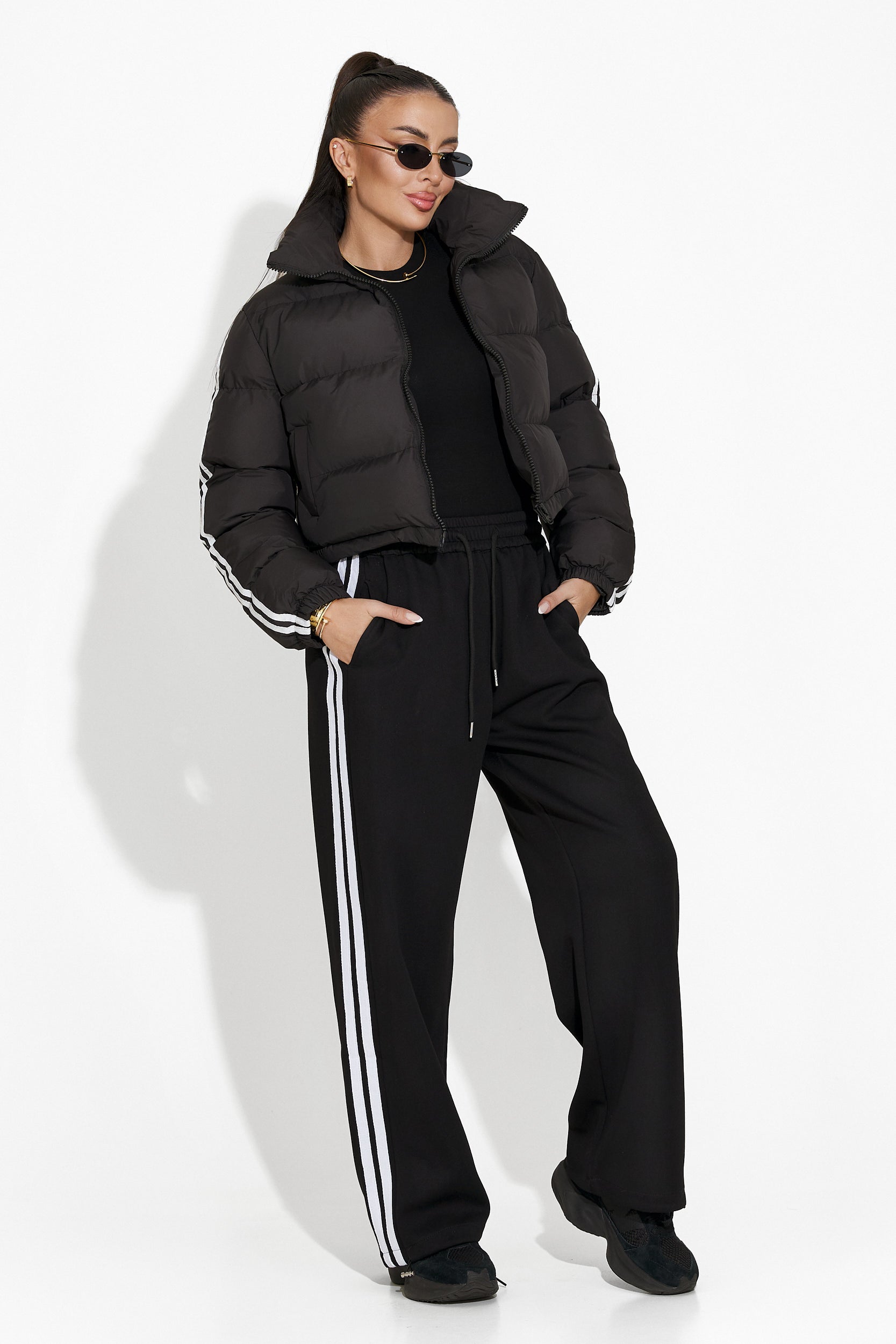 Isora Bogas Black Casual Women's Trousers