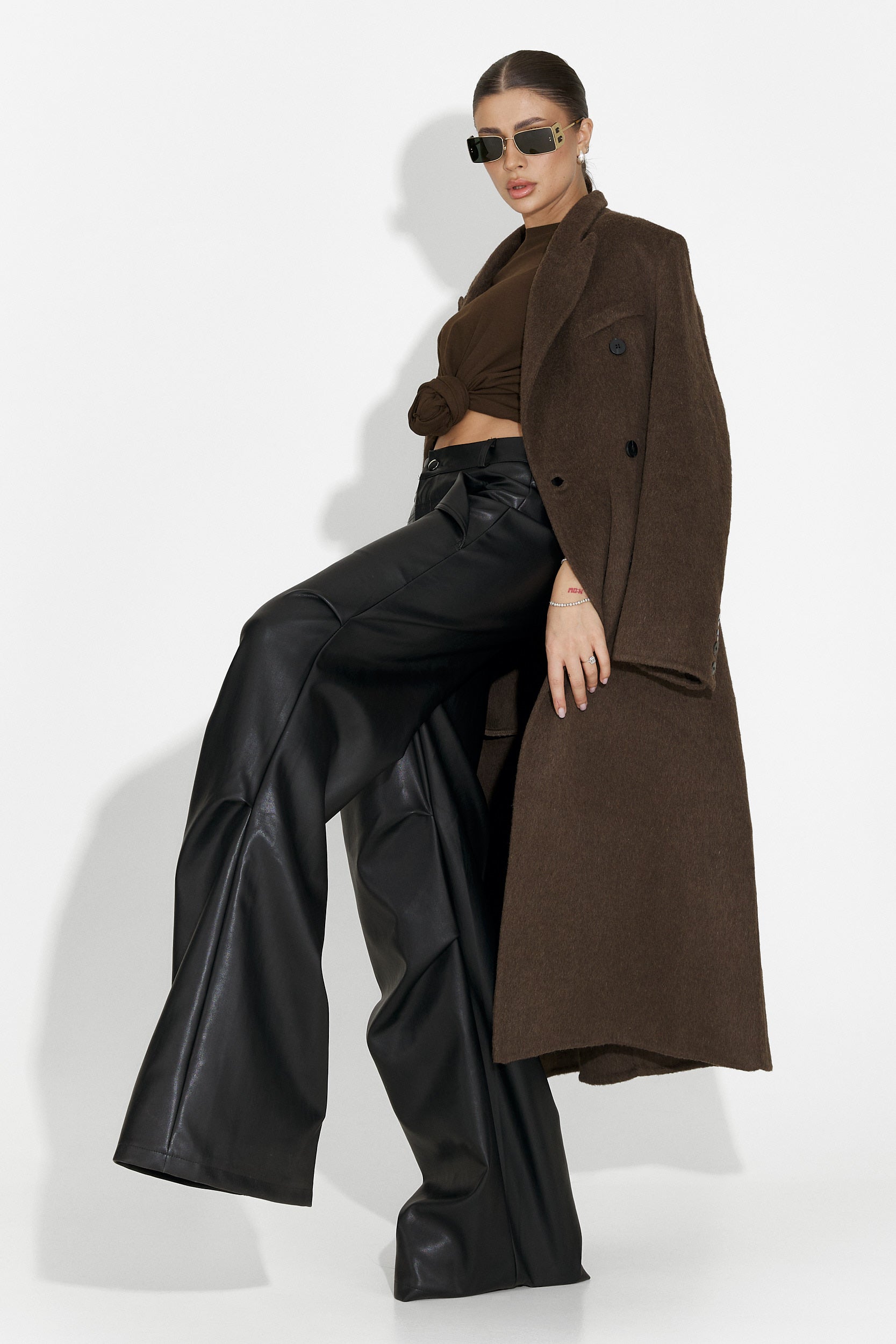 Pantaloni dama casual negri Savelis Bogas