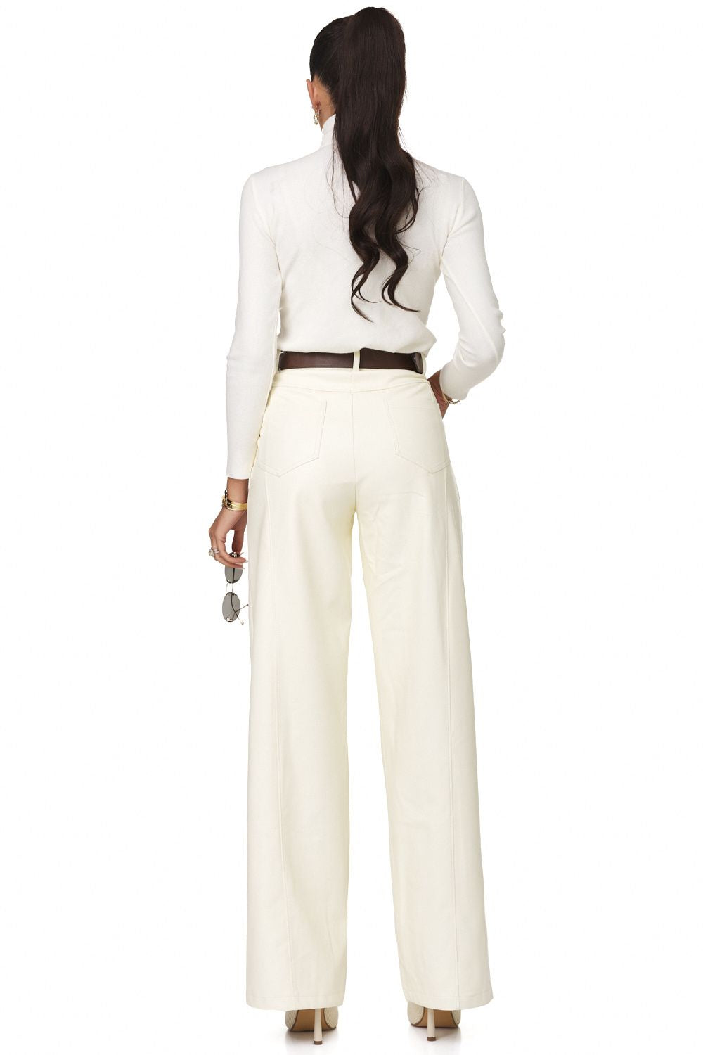 Refes Bogas beige elegant ladies trousers