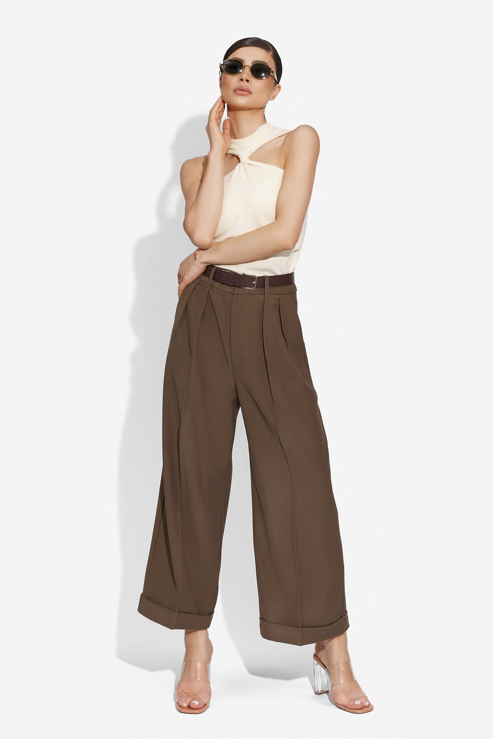 Apelas Bogas brown elegant ladies trousers