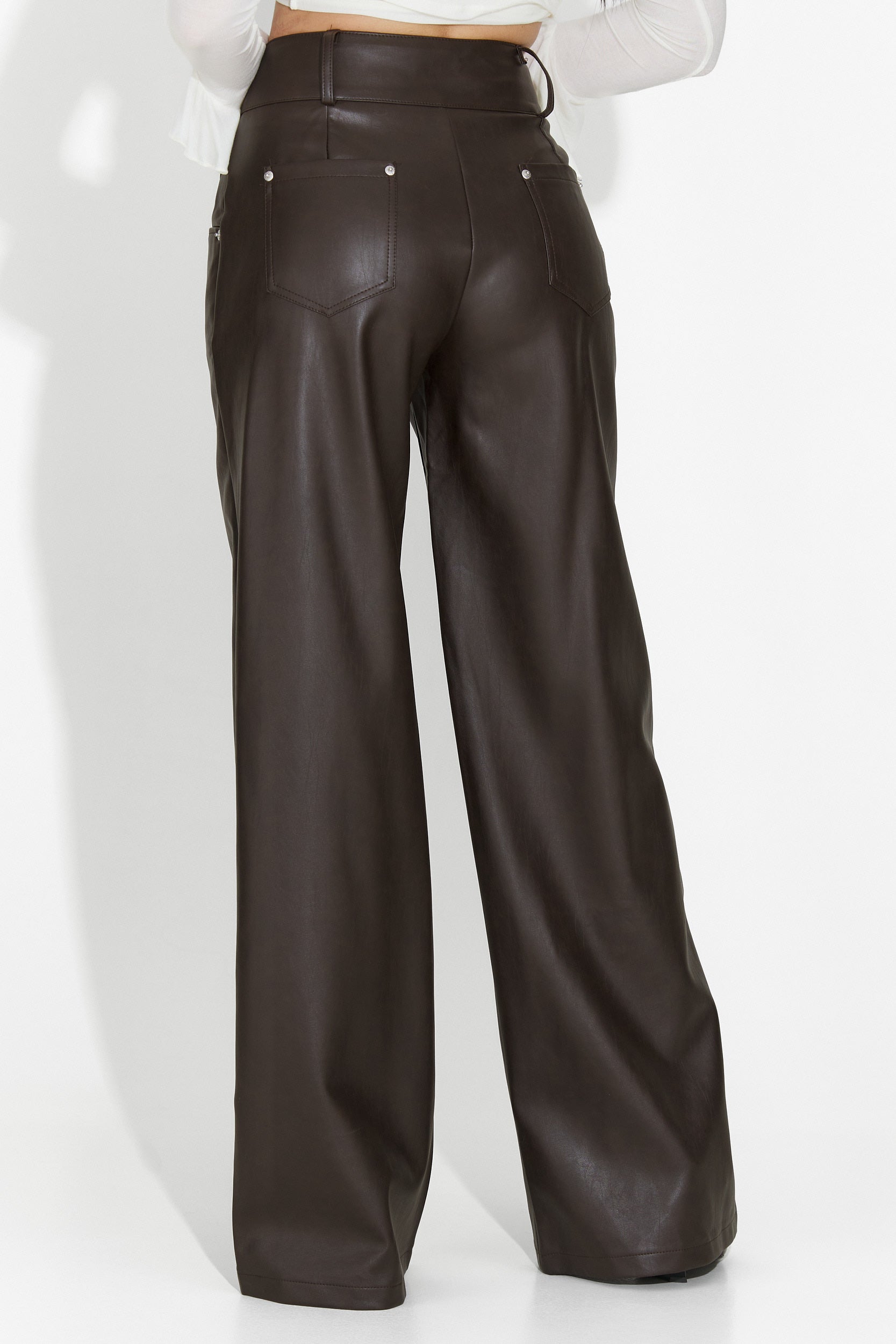 Pantaloni dama eleganti maro Clorina Bogas