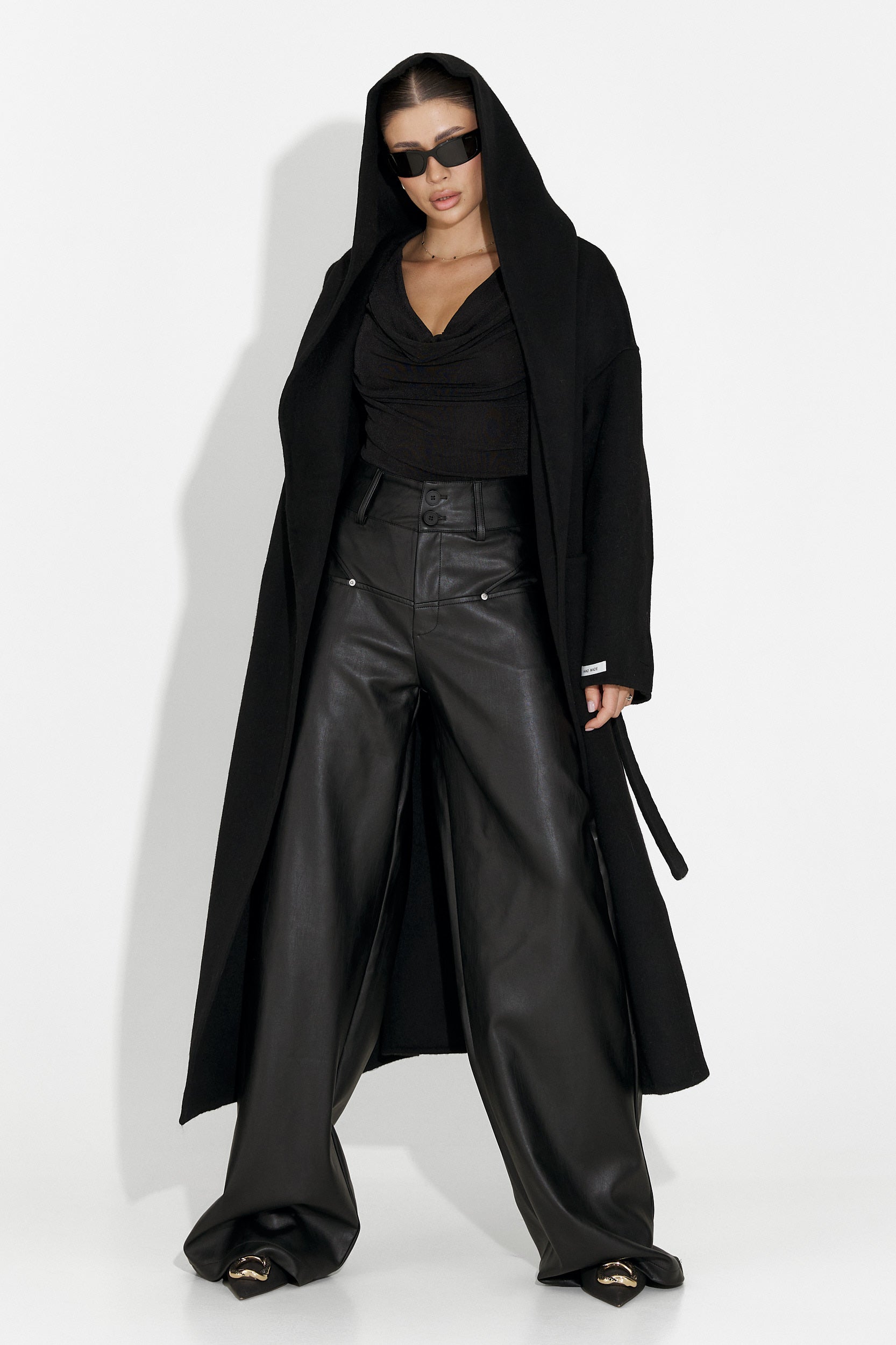 Pantaloni dama eleganti negri Clorina Bogas