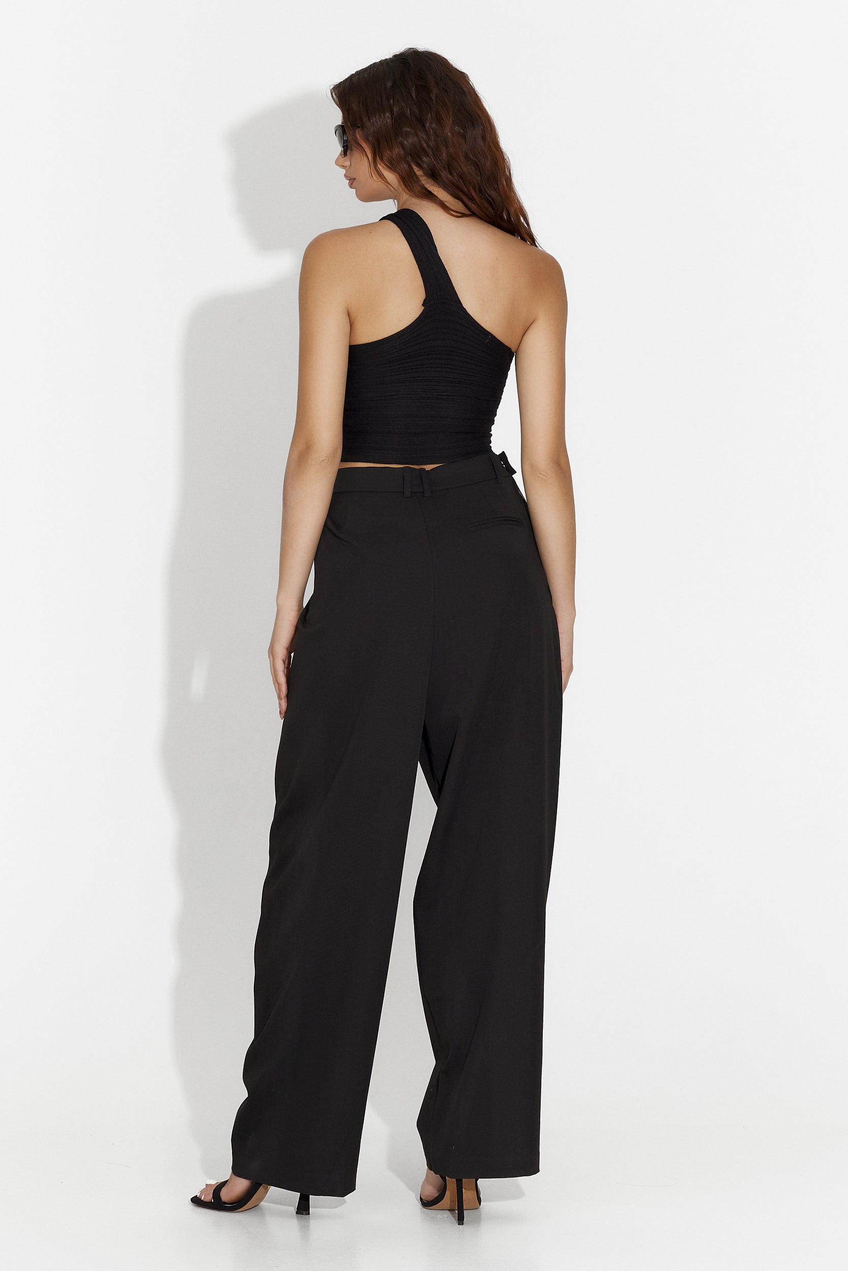 Pantaloni dama eleganti negri Kily Bogas