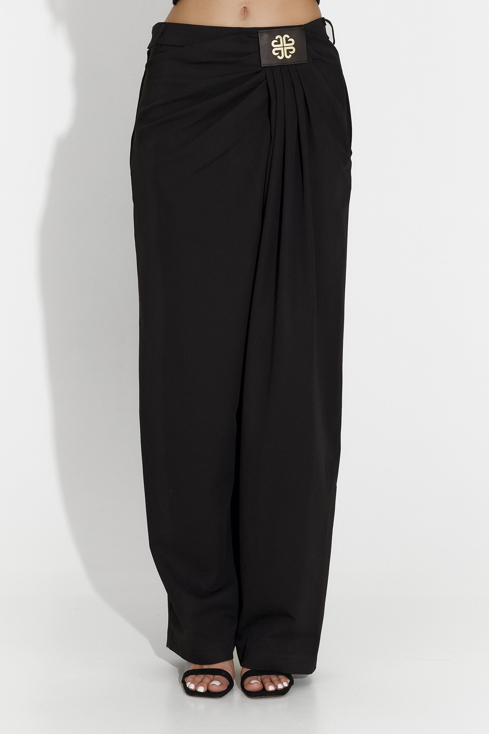 Pantaloni dama eleganti negri Kily Bogas