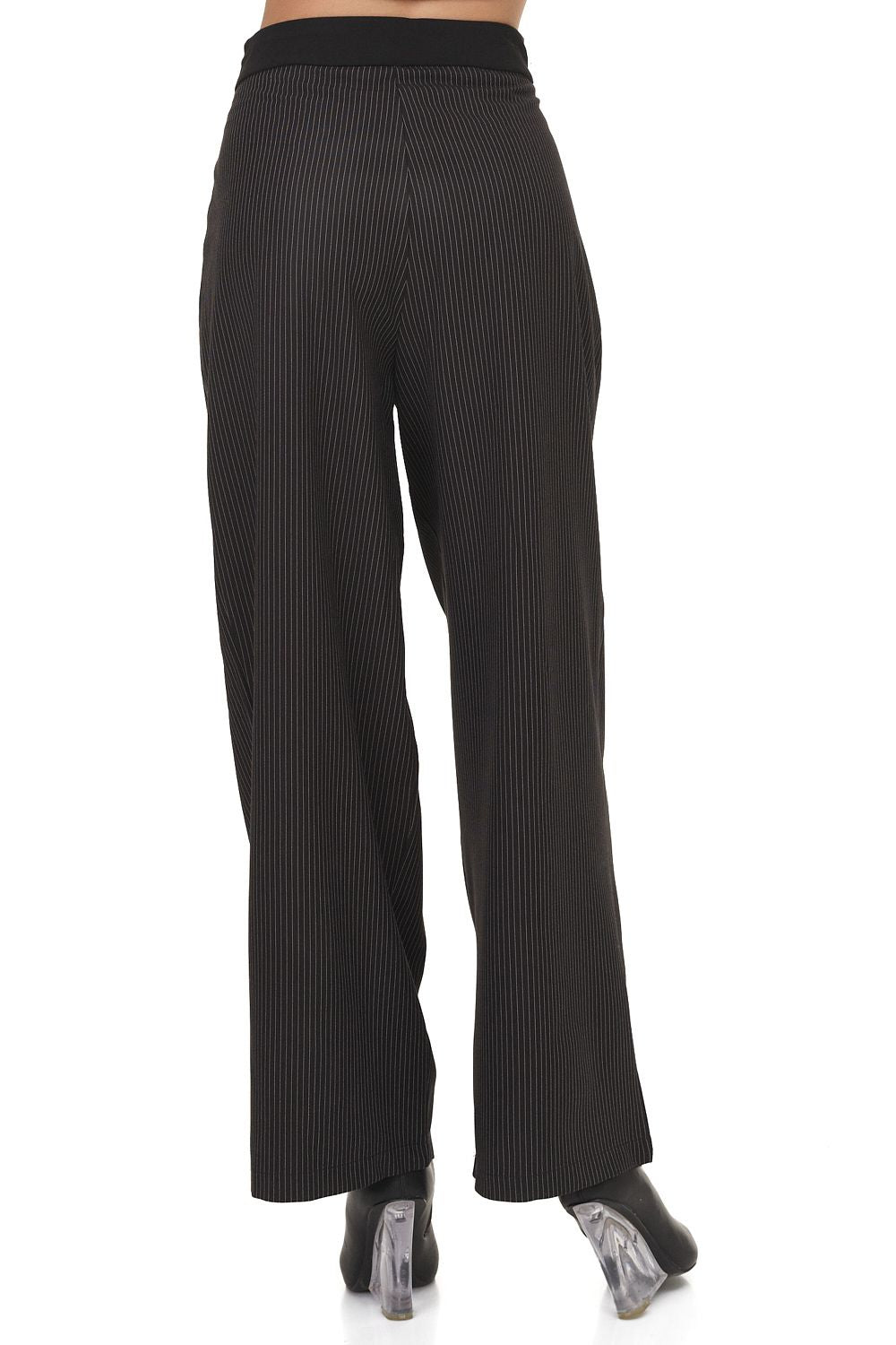 Pantaloni dama eleganti negri Medilea Bogas
