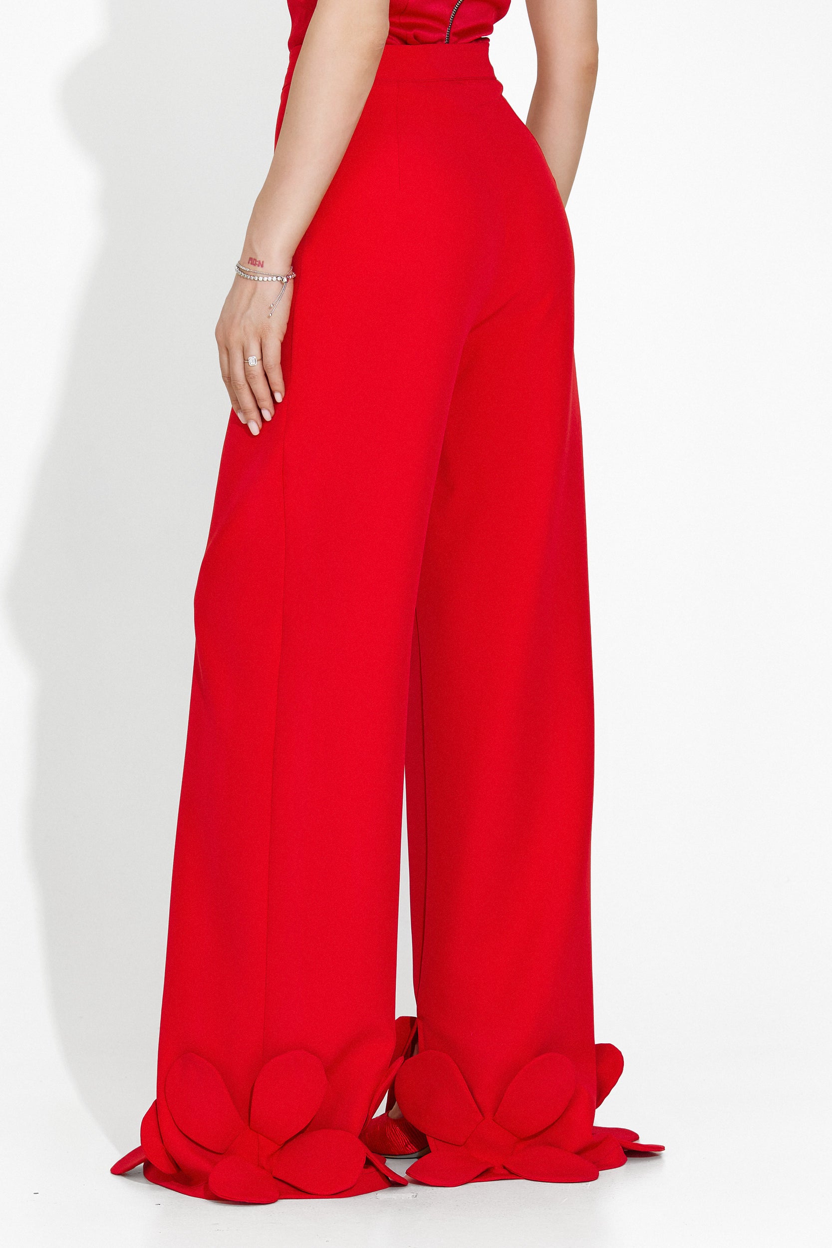 Pantaloni dama eleganti rosii Cesia Bogas