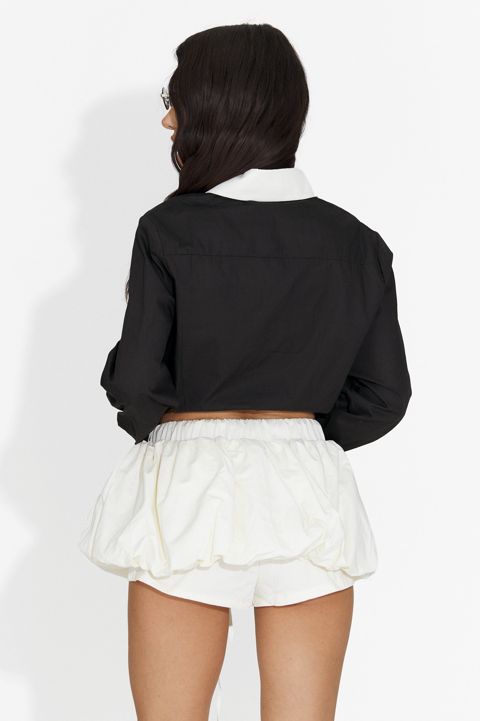 Pantaloni dama scurti crem Dafodil Bogas