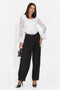 Pantaloni eleganti negri Glomvoeria Bogas
