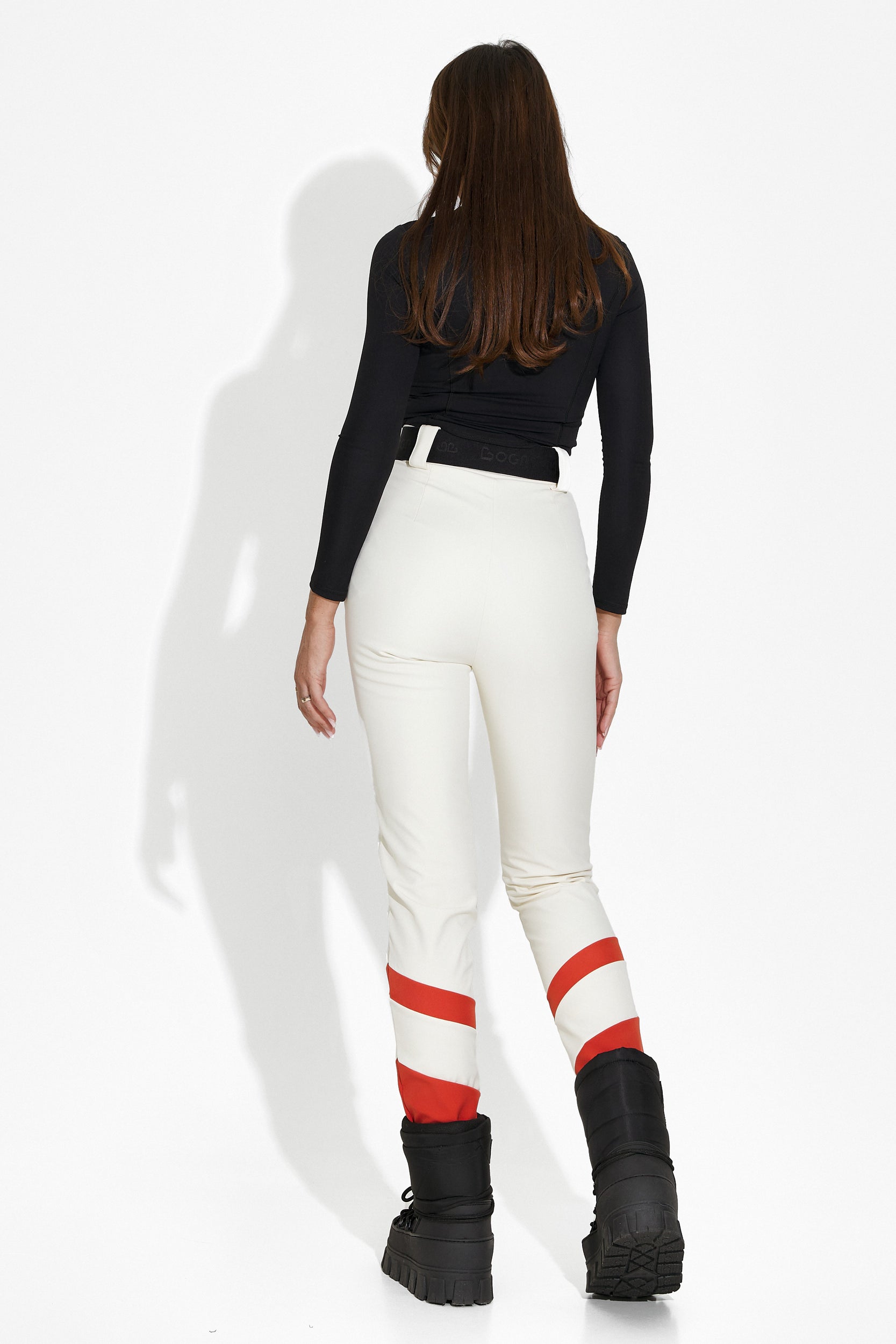 Pantaloni ski dama bej Lorya Bogas