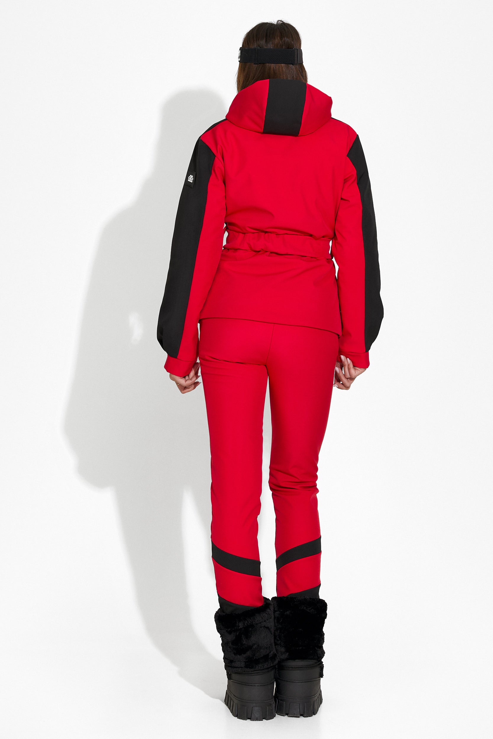 Pantaloni ski dama rosii Lorya Bogas