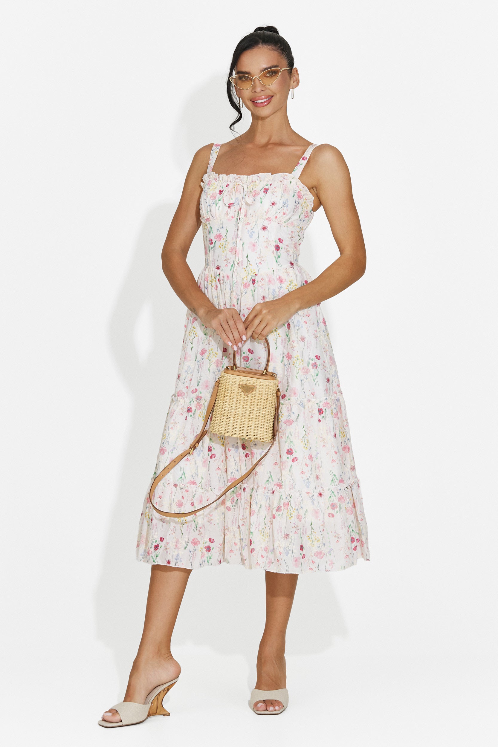 Rochie dama midi roz Alisa Bogas