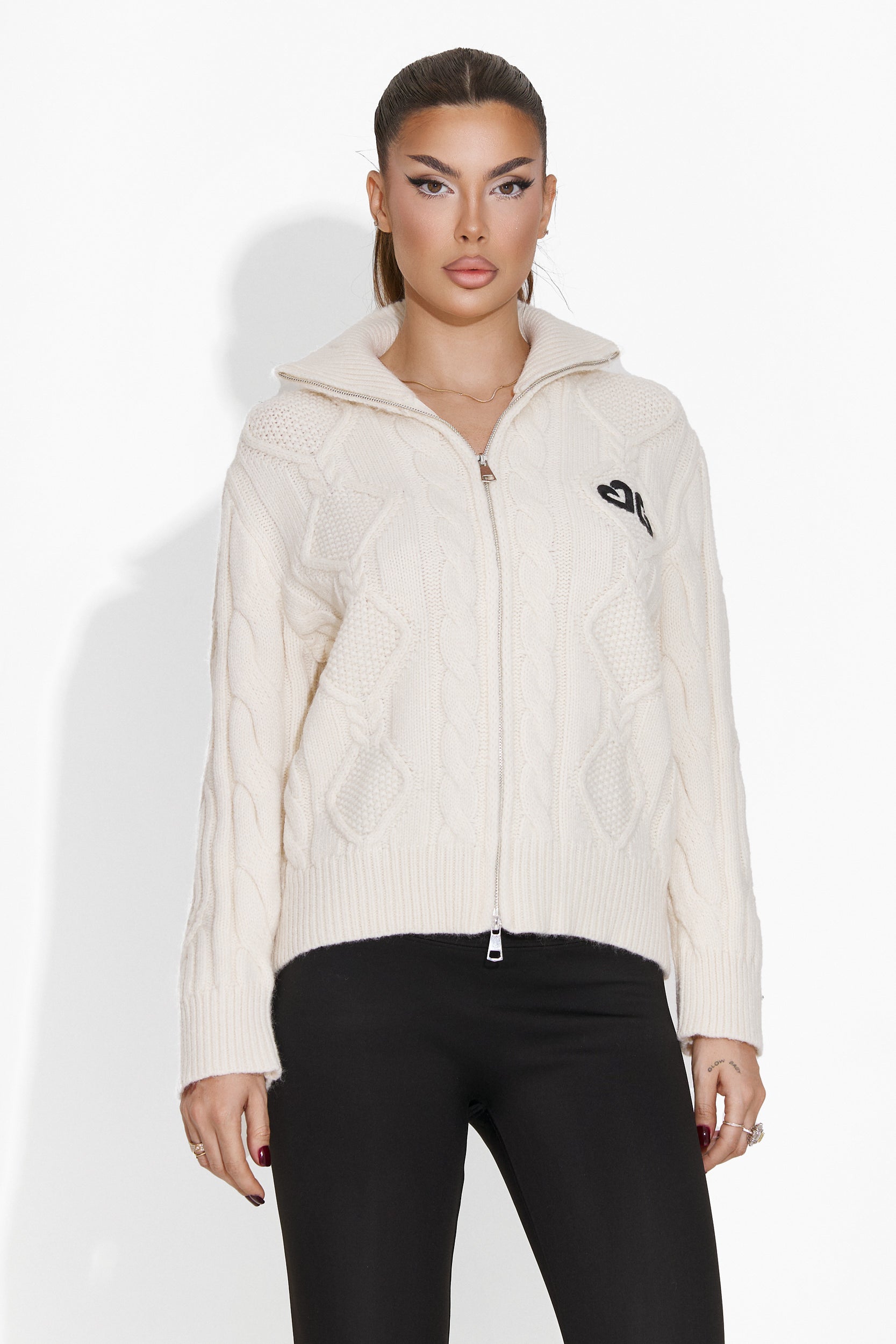 Women's casual white sweater Winteryn Bogas