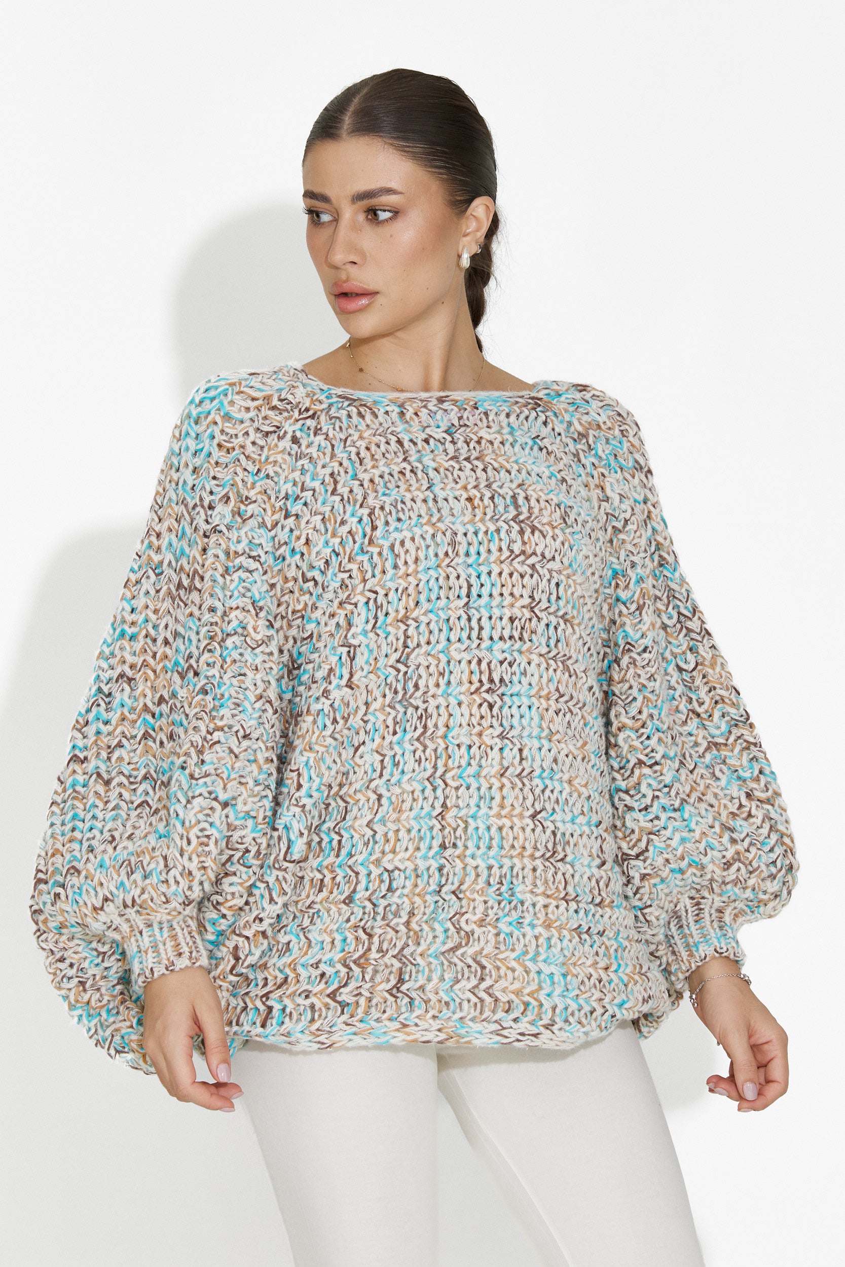 Pulover dama casual bleu Miralis Bogas