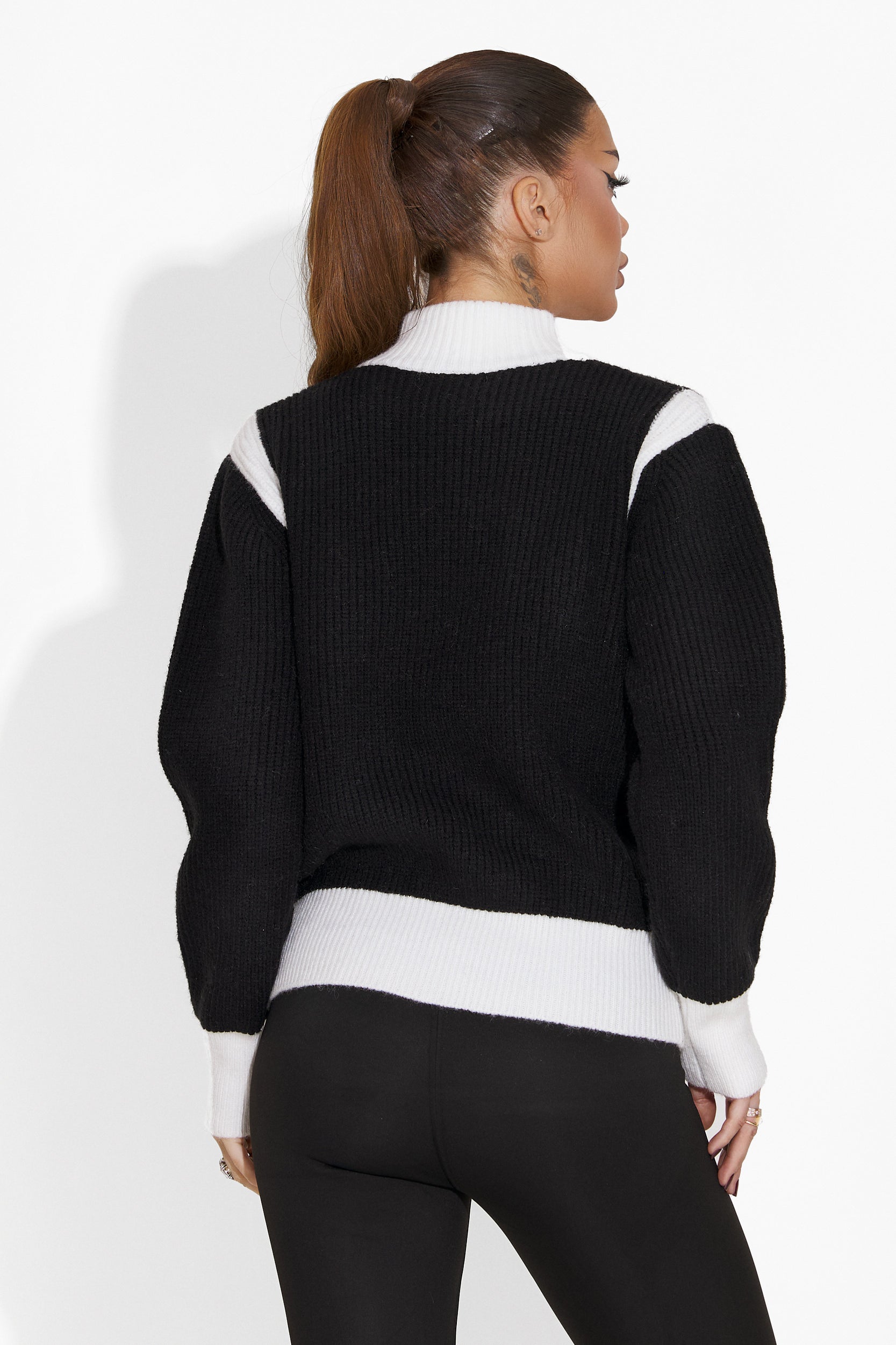 Women's casual black sweater Eleganza Bogas