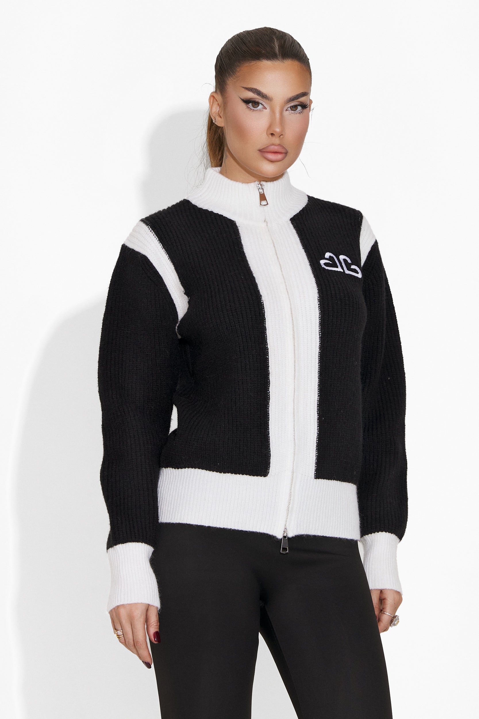 Women's casual black sweater Eleganza Bogas