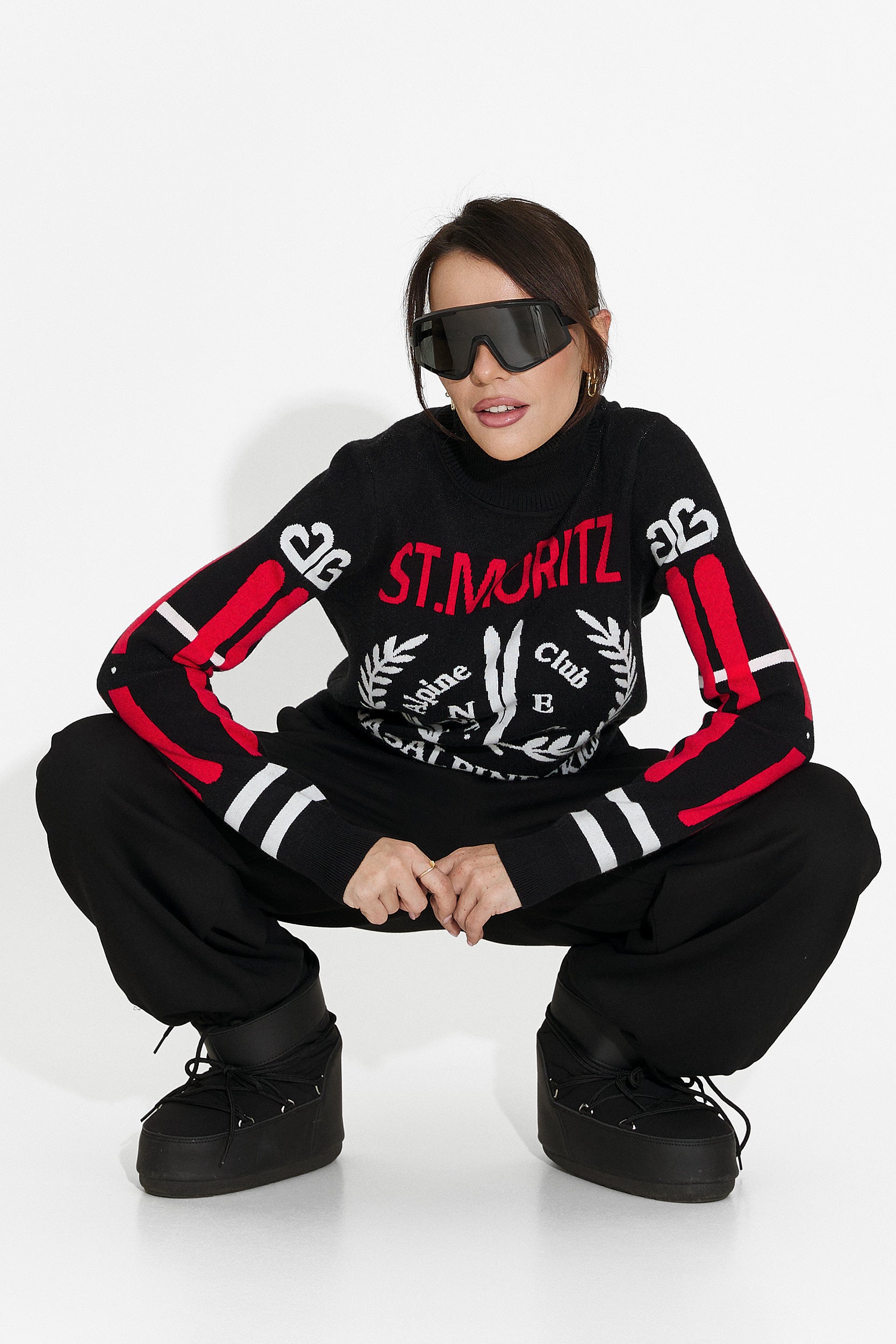 Women's casual black sweater Fabina Bogas