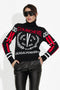 Pulover dama casual negru Karlene Bogas