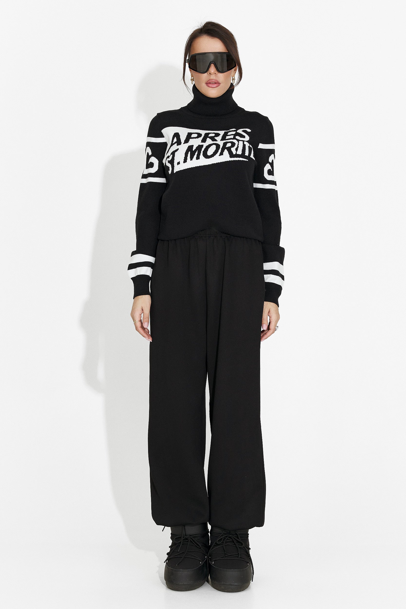 Women's casual black sweater Nelora Bogas