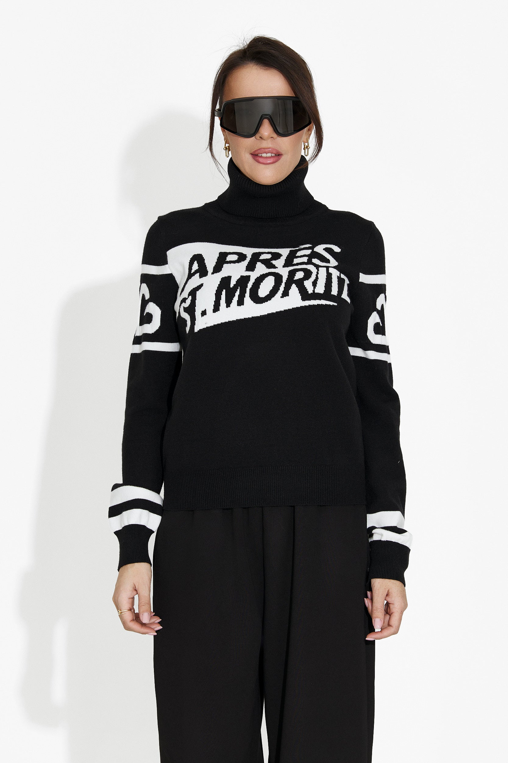 Women's casual black sweater Nelora Bogas