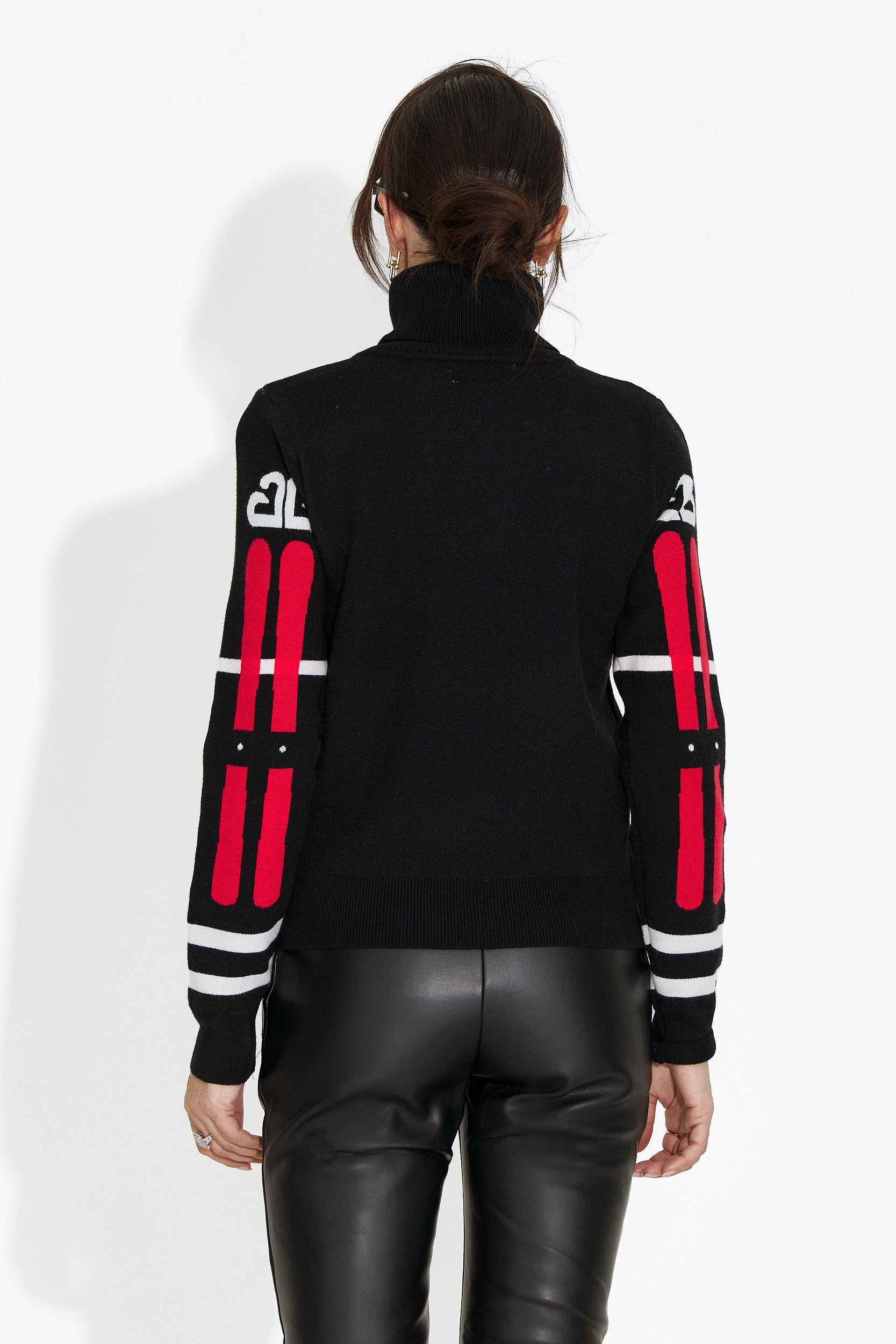 Women's casual black sweater Nesia Bogas