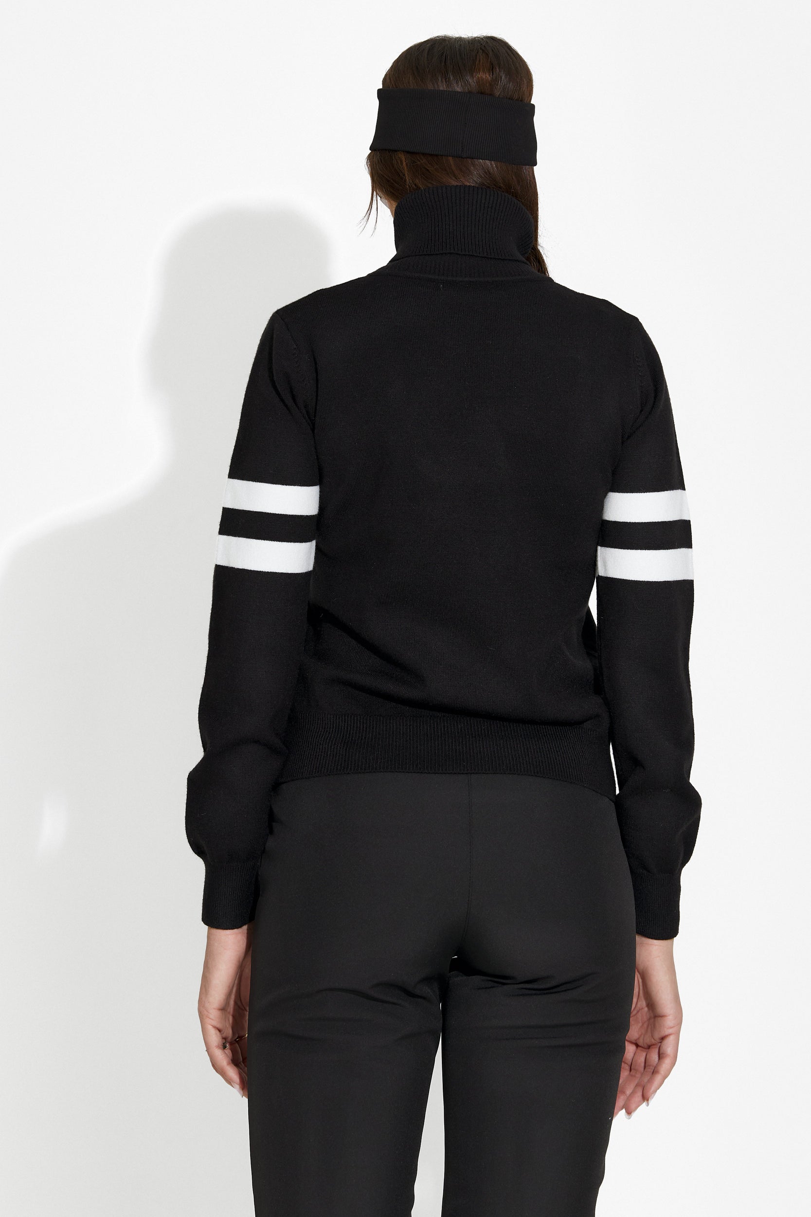 Pulover dama casual negru Suena Bogas