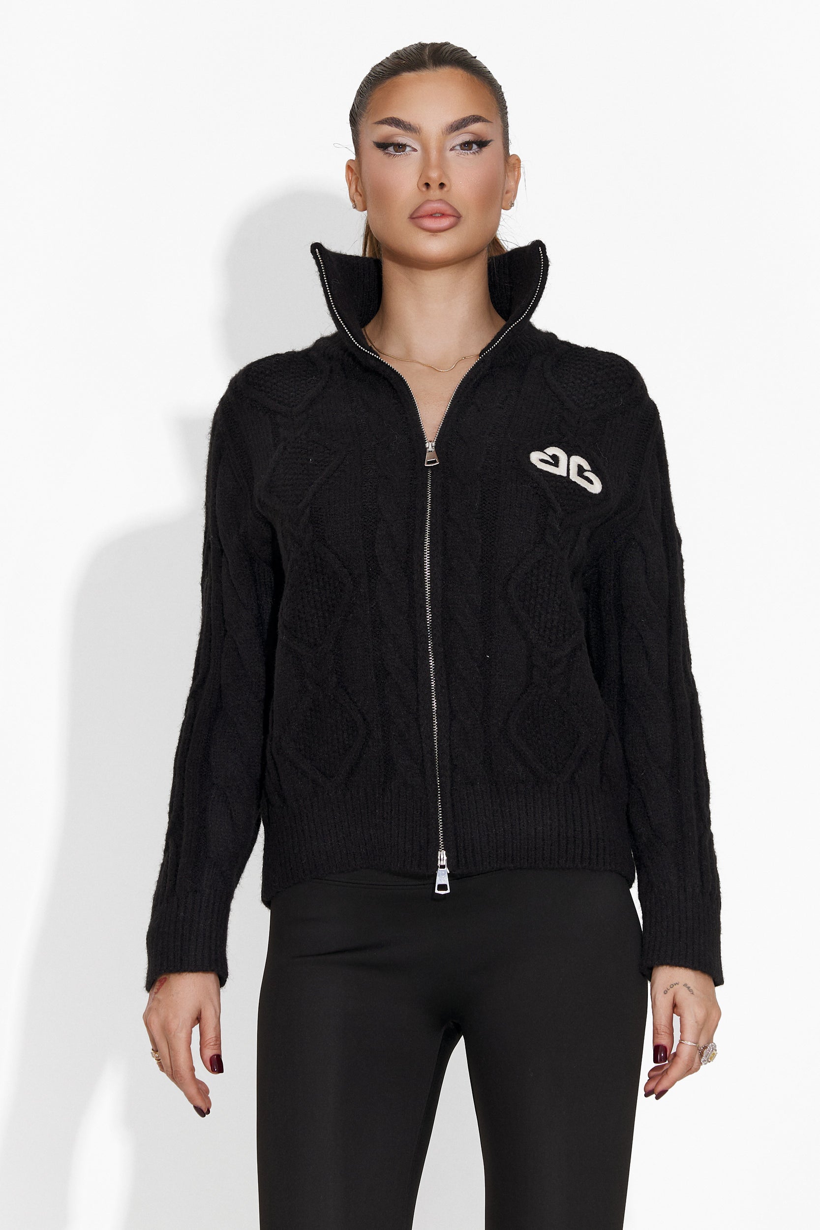 Women's casual black sweater Winteryn Bogas