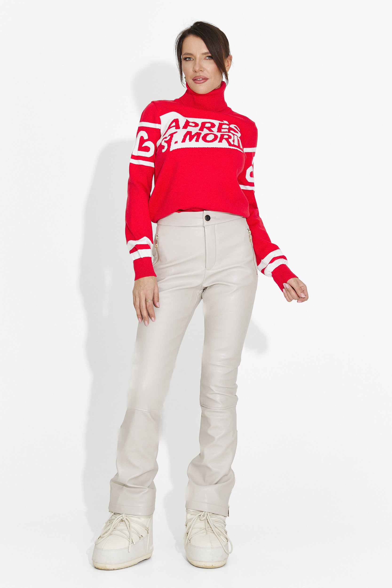 Women's casual red sweater Nelora Bogas