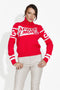Women's casual red sweater Nelora Bogas