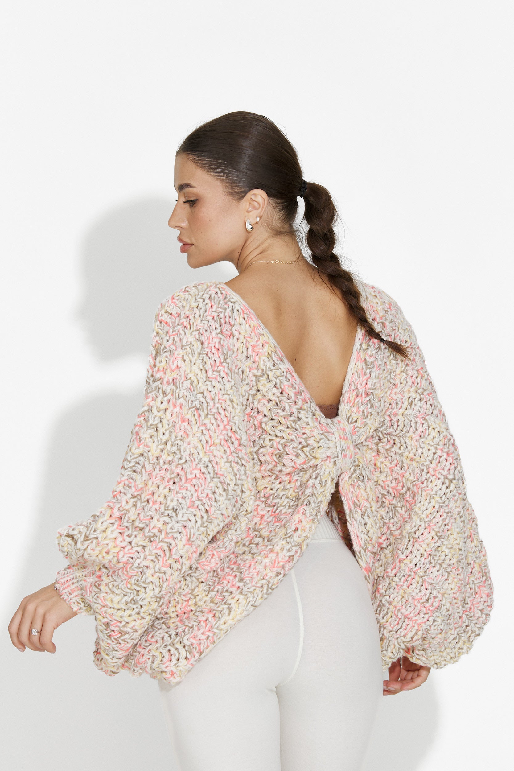 Pulover dama casual roz Miralis Bogas