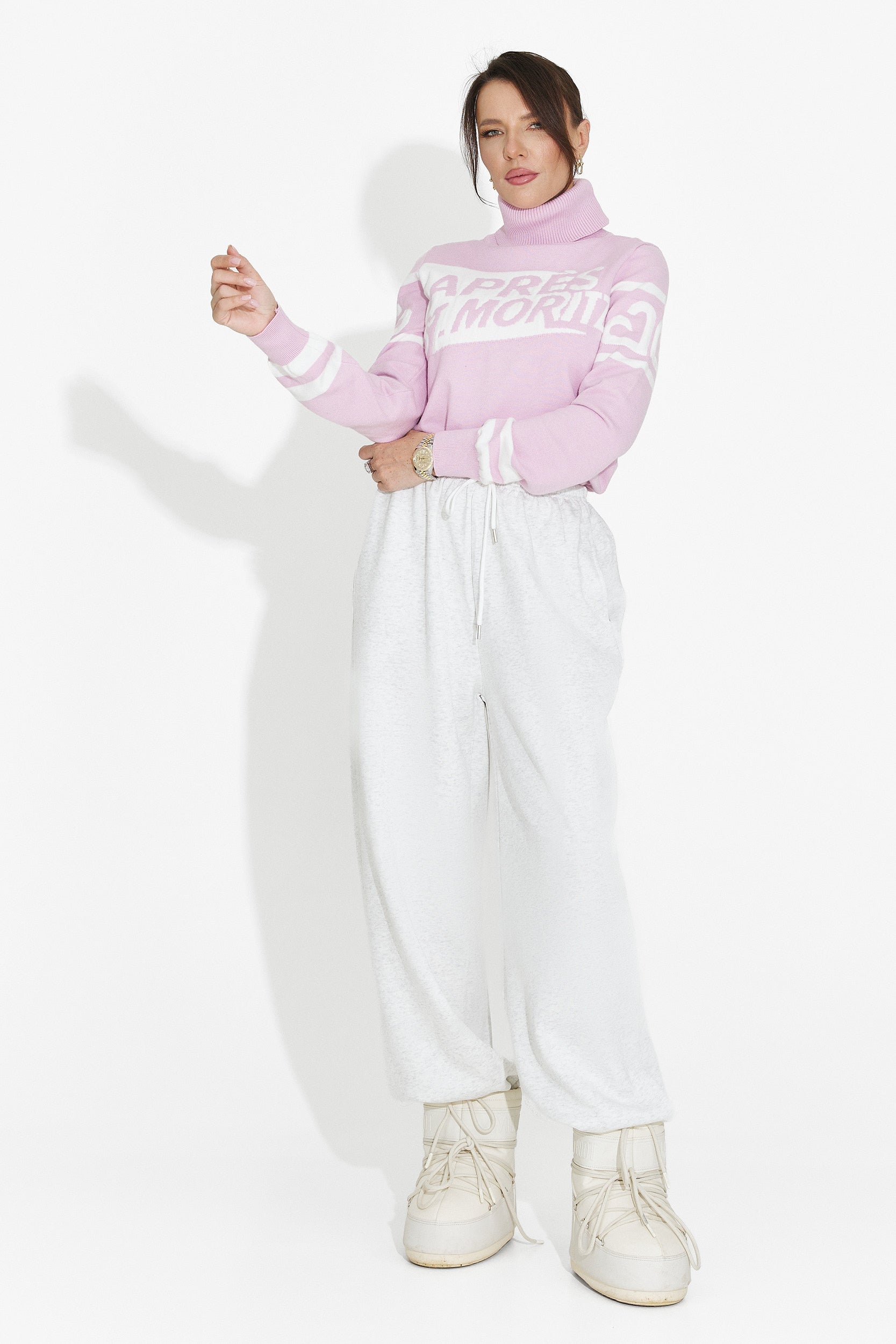 Women's casual pink sweater Nelora Bogas