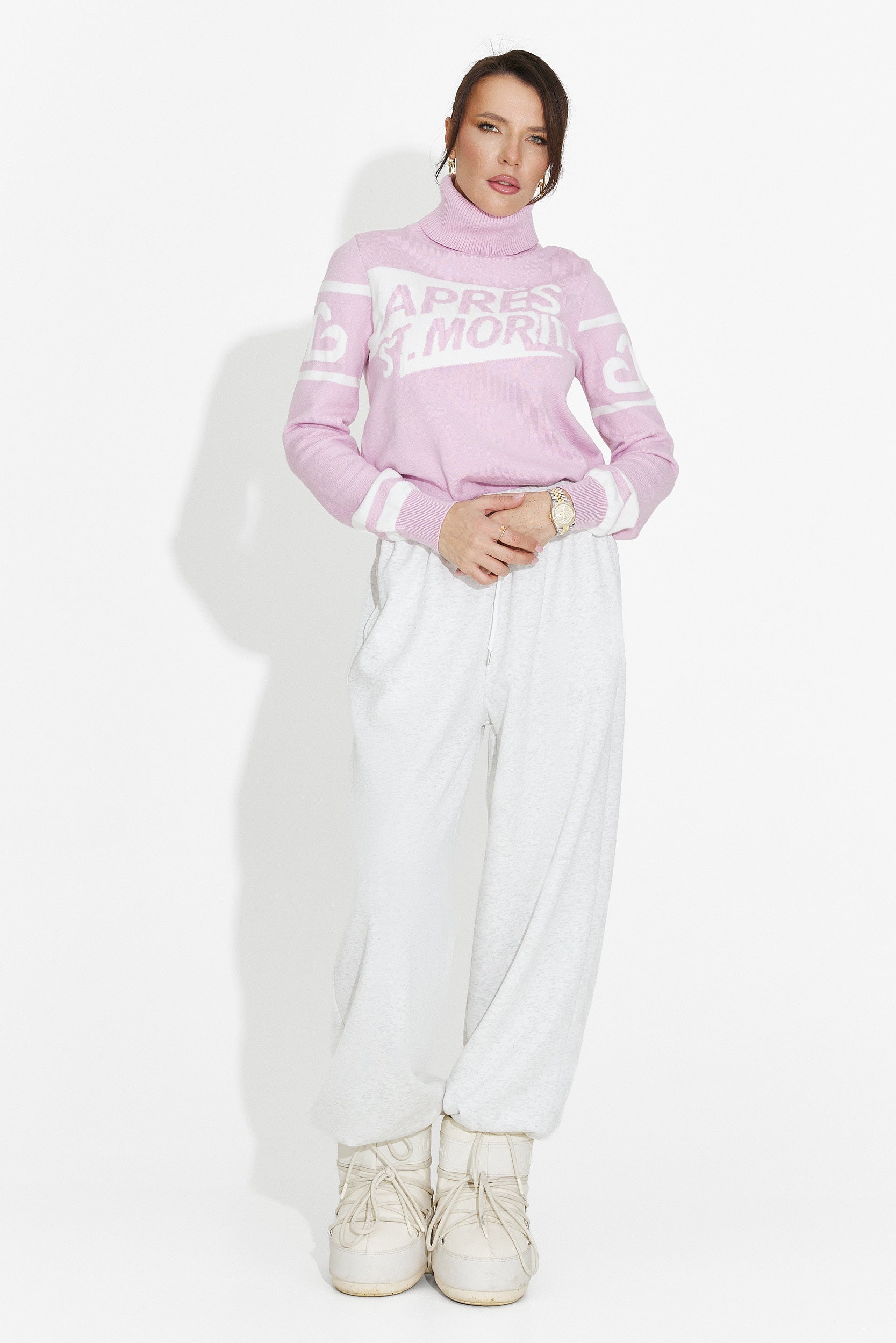 Women's casual pink sweater Nelora Bogas