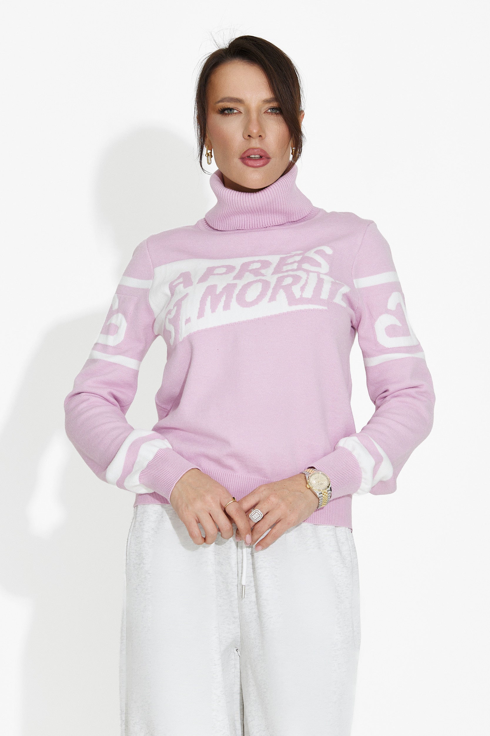 Women's casual pink sweater Nelora Bogas