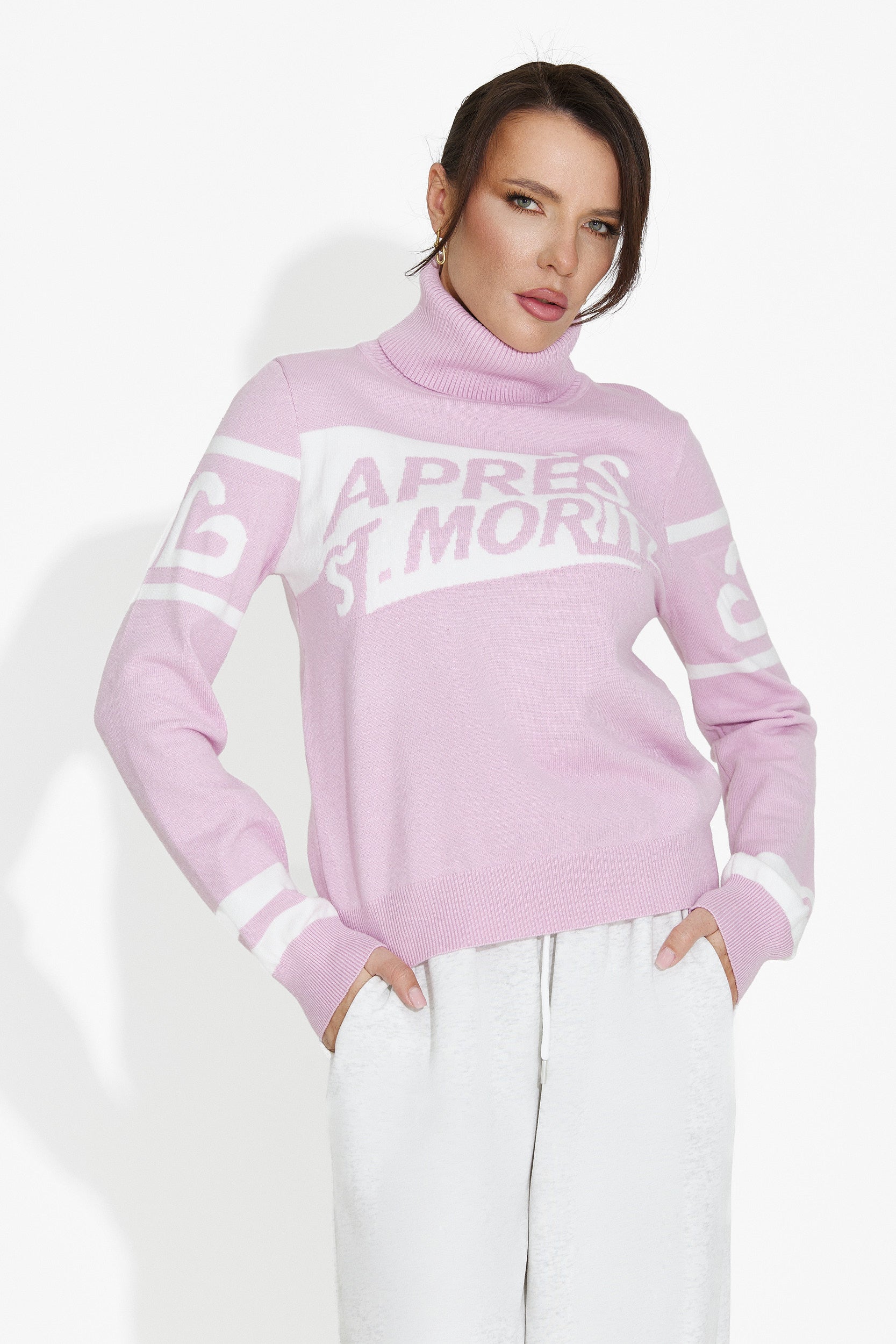 Women's casual pink sweater Nelora Bogas