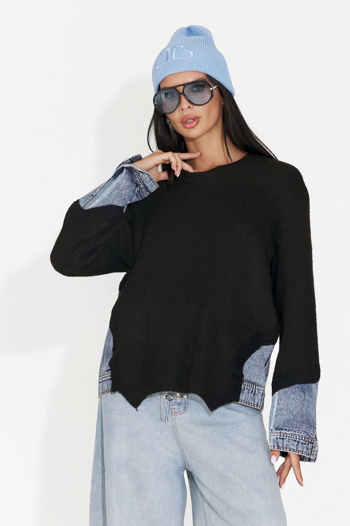 Pulover negru Grulareia Bogas