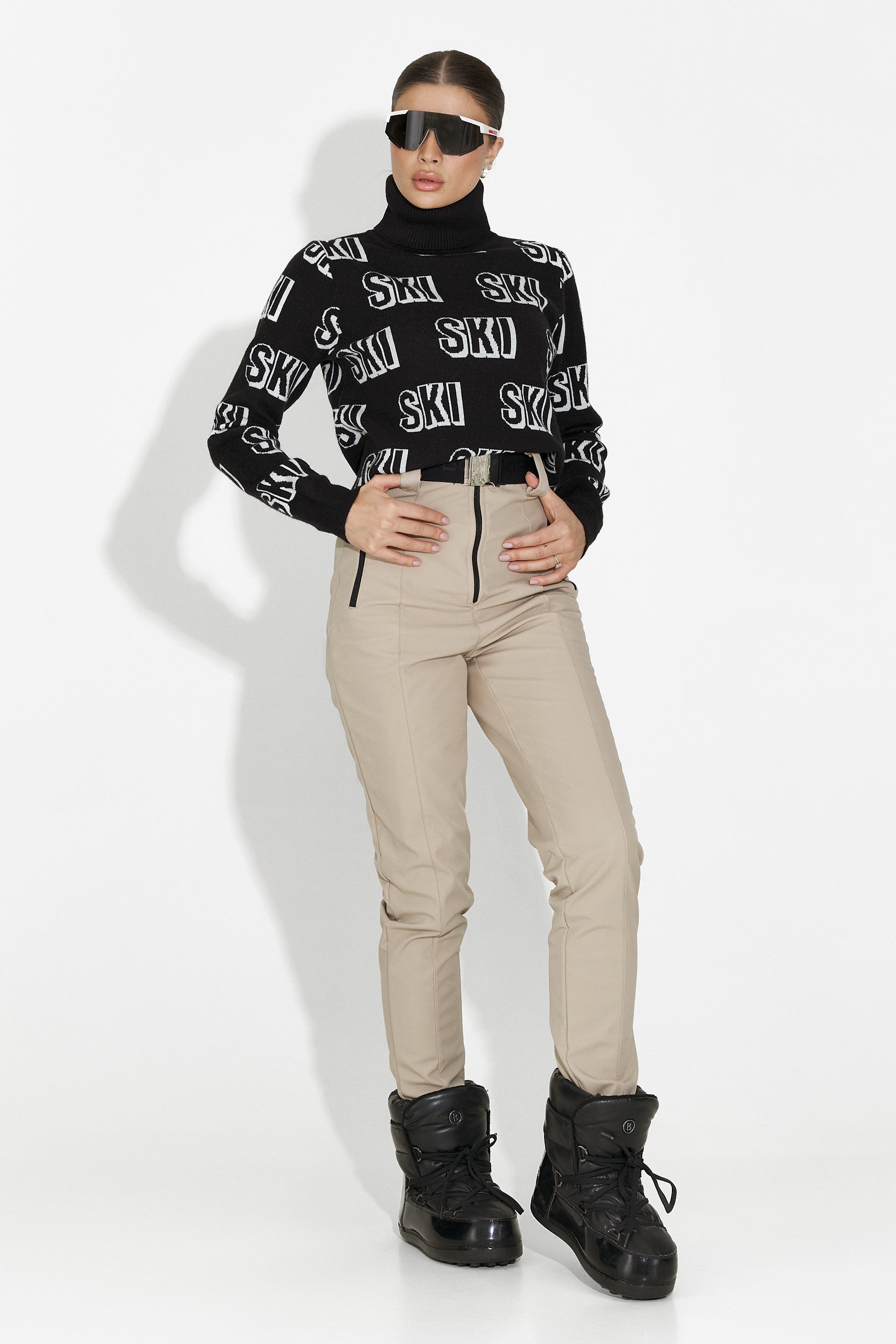 Caresia Bogas Black Women's Ski Sweater