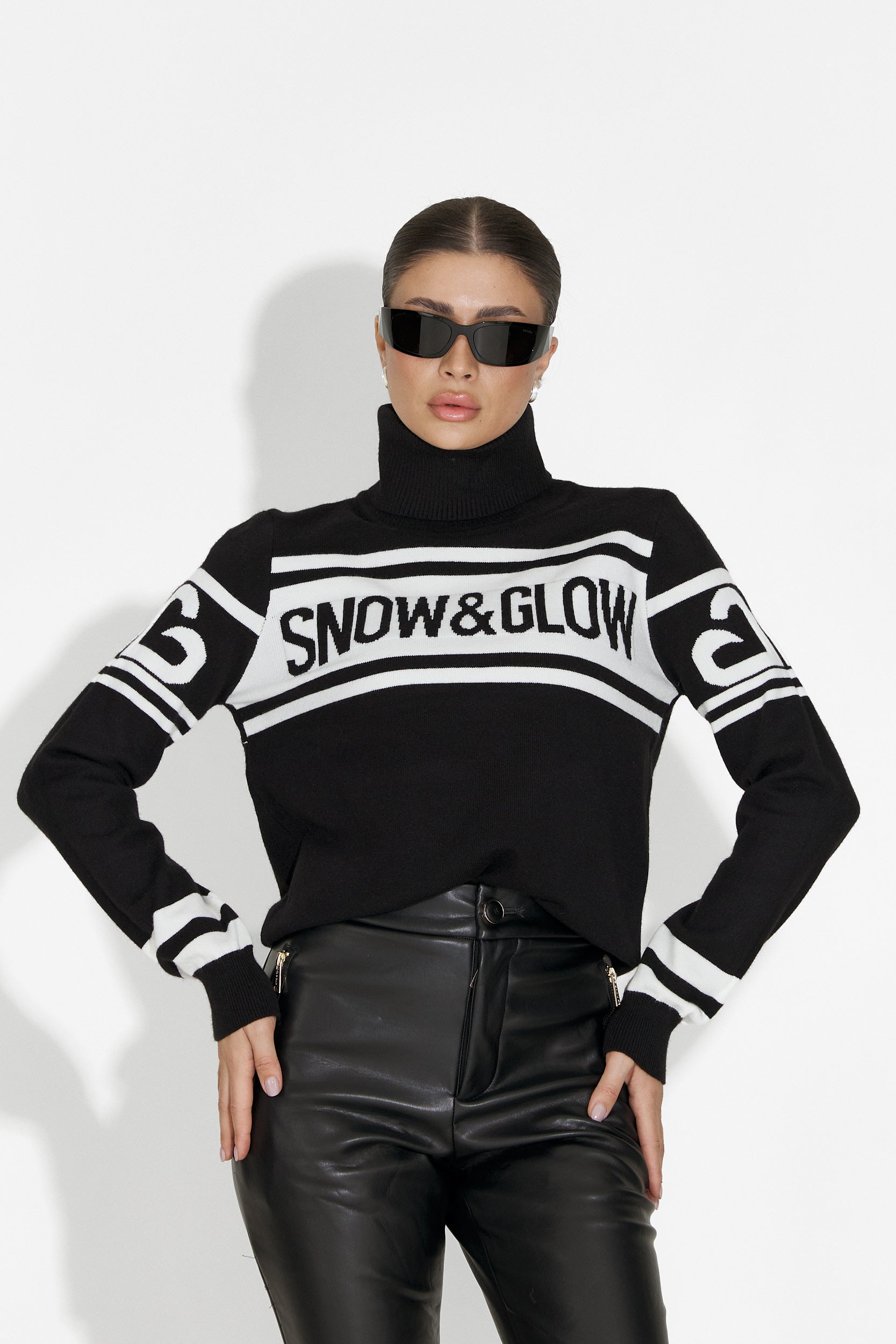 Pulover ski dama negru Clyra Bogas