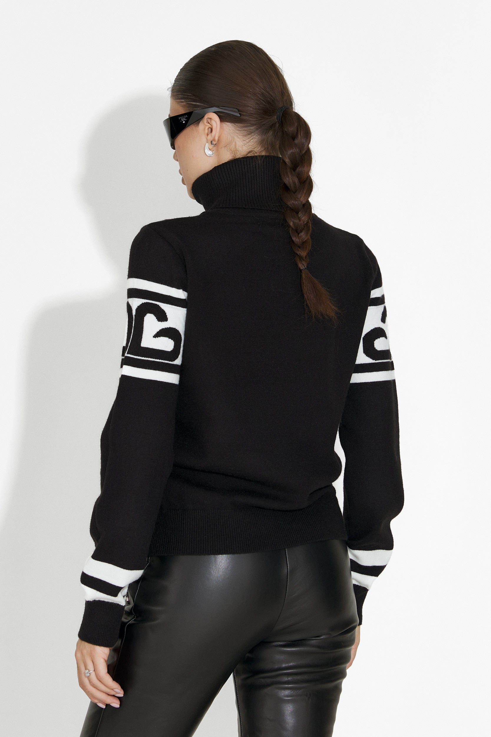 Pulover ski dama negru Delyra Bogas