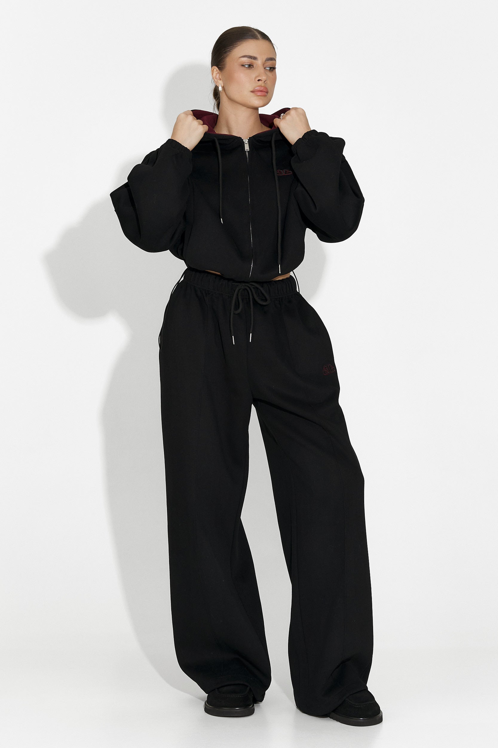 Trening dama casual negru Reica Bogas