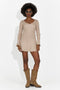 Rochie dama casual bej Nesie Bogas