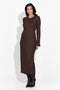 Madisin Bogas Long Casual Brown Dress for Women
