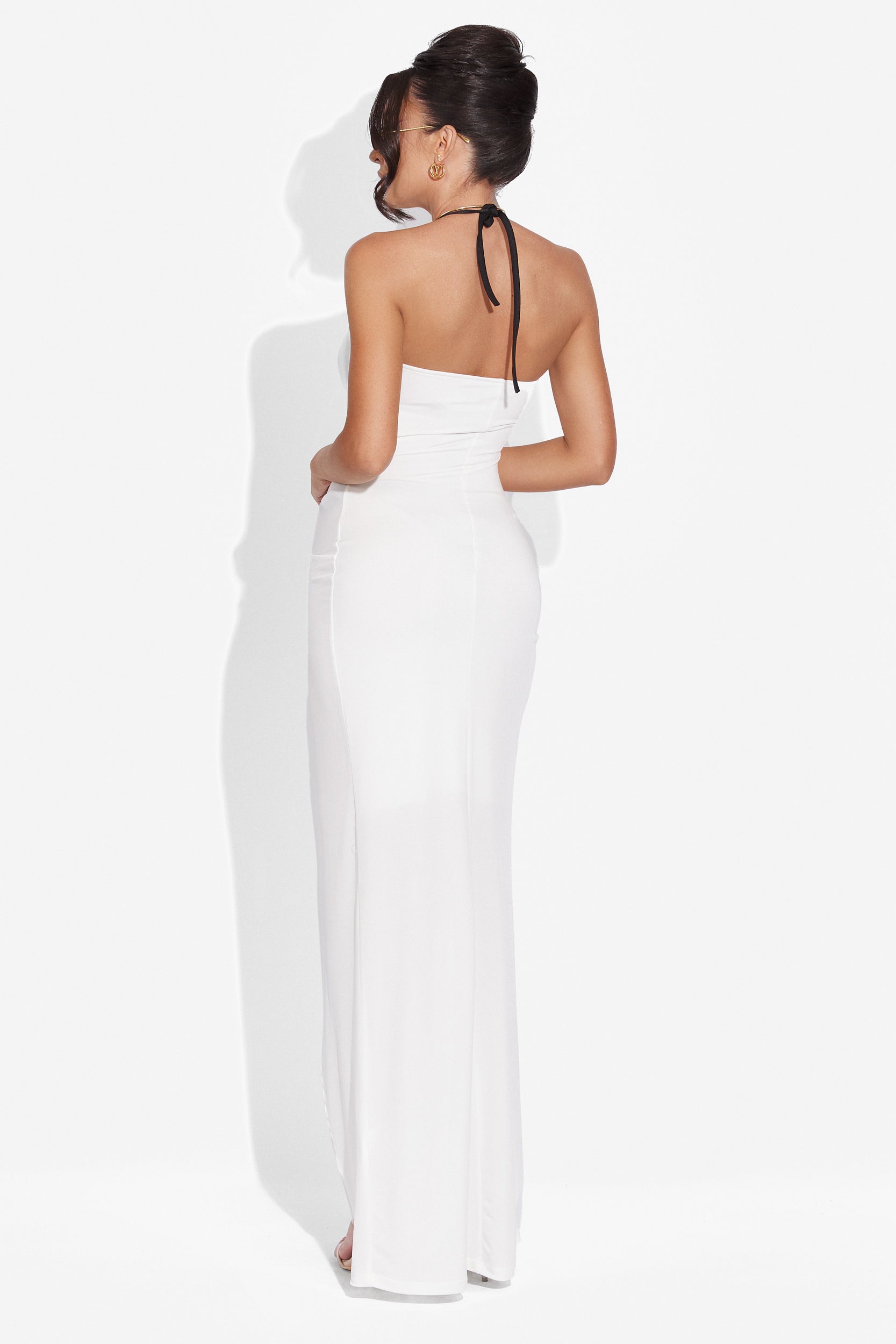 Rochie dama lunga alba Arona Bogas