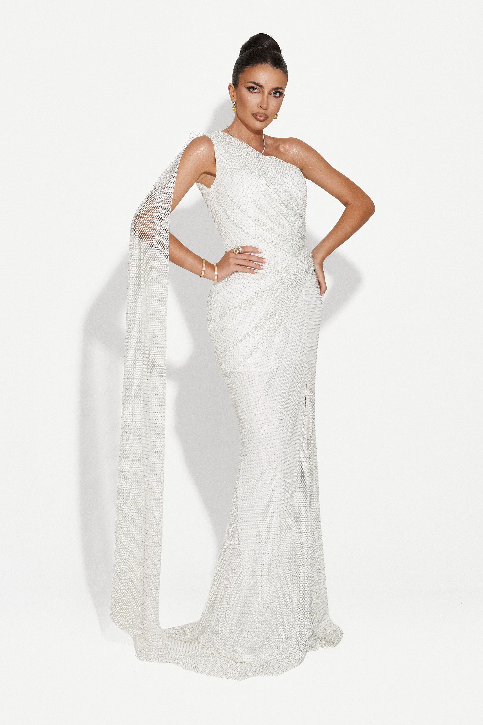 Long white dress for women Casida Bogas