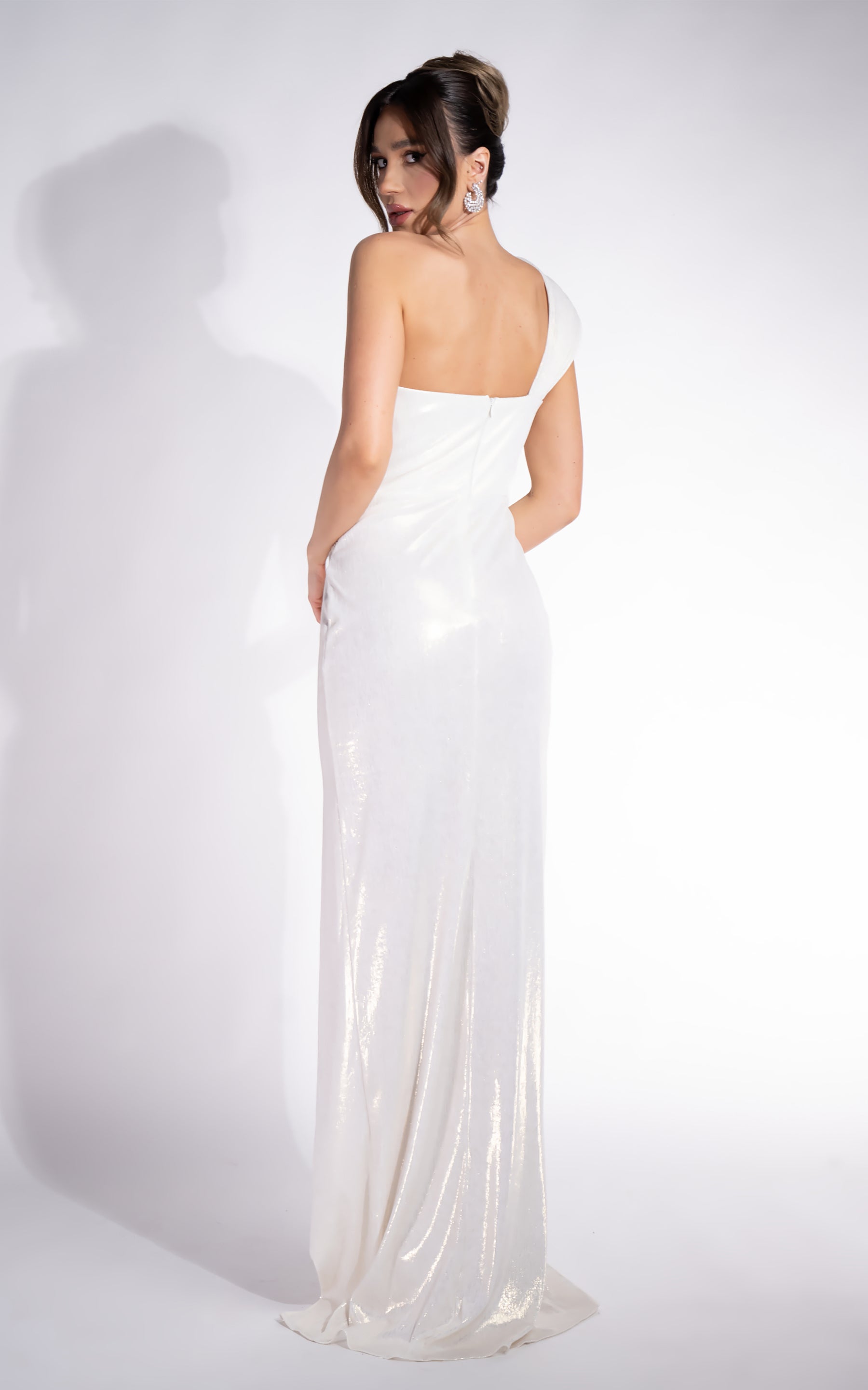 Rochie dama lunga alba Chantela Bogas