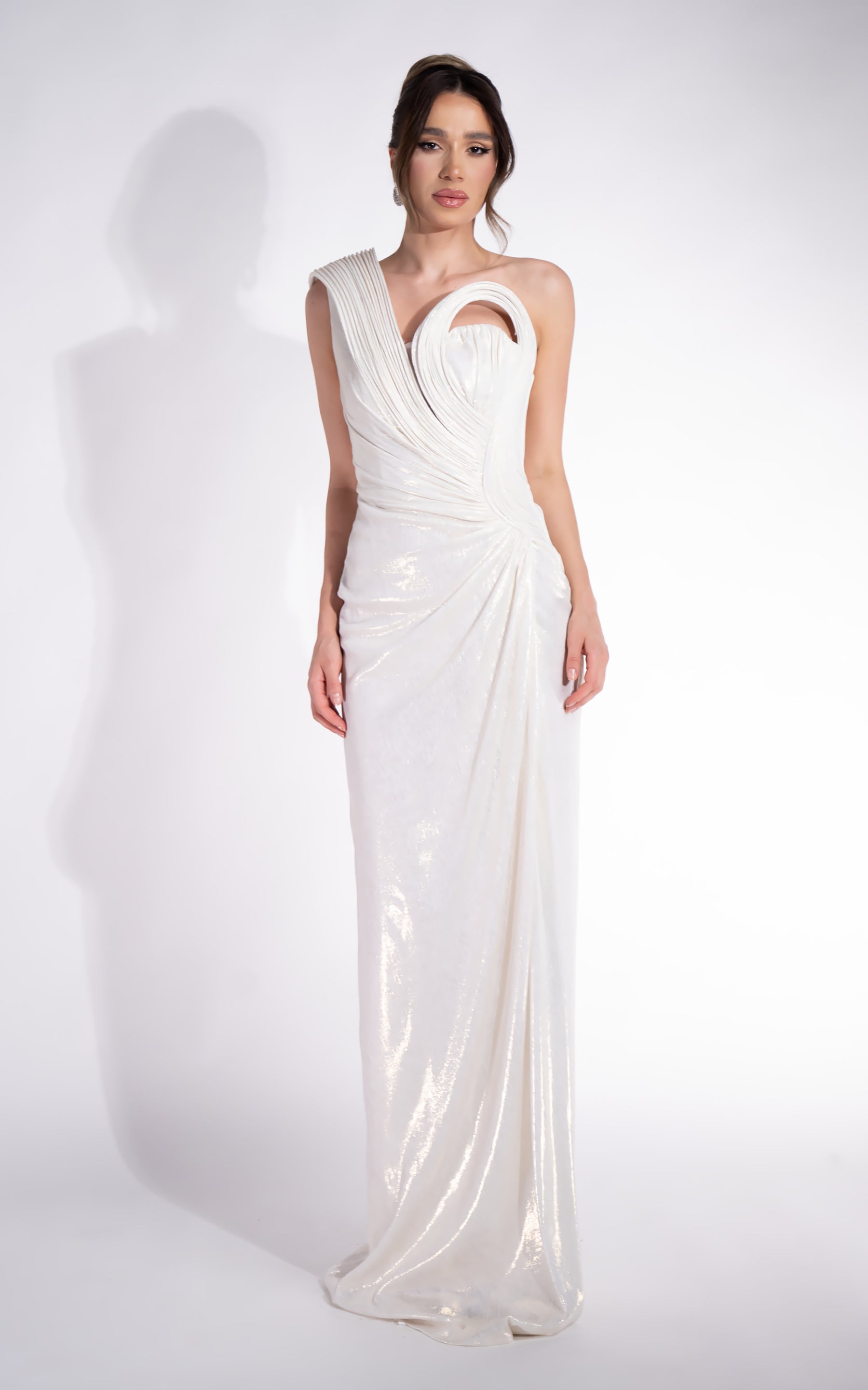 Rochie dama lunga alba Chantela Bogas