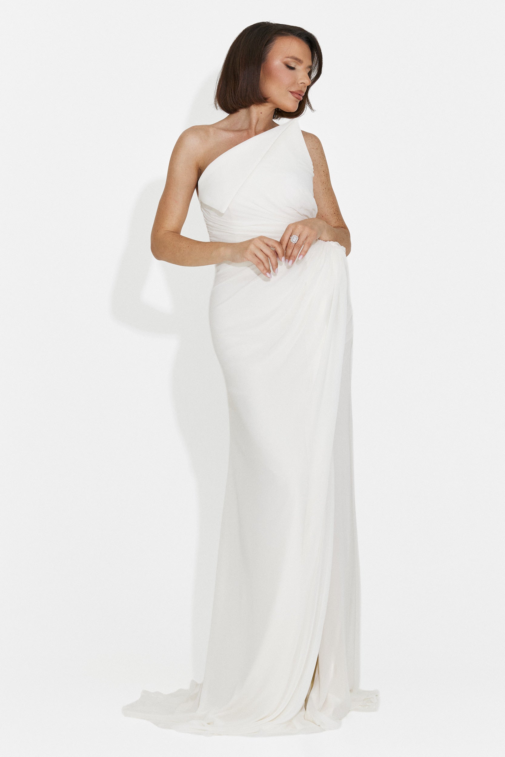 Rochie dama lunga alba Felina Bogas